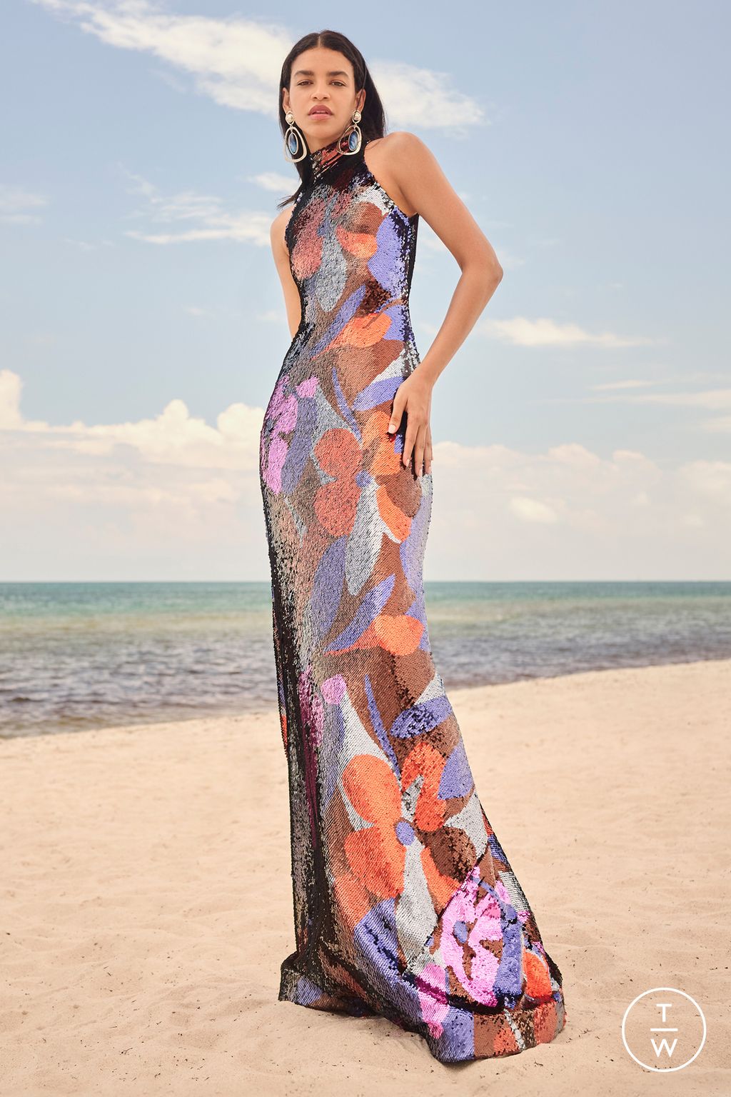 Fashion Week New York Resort 2024 look 8 from the Naeem Khan collection womenswear