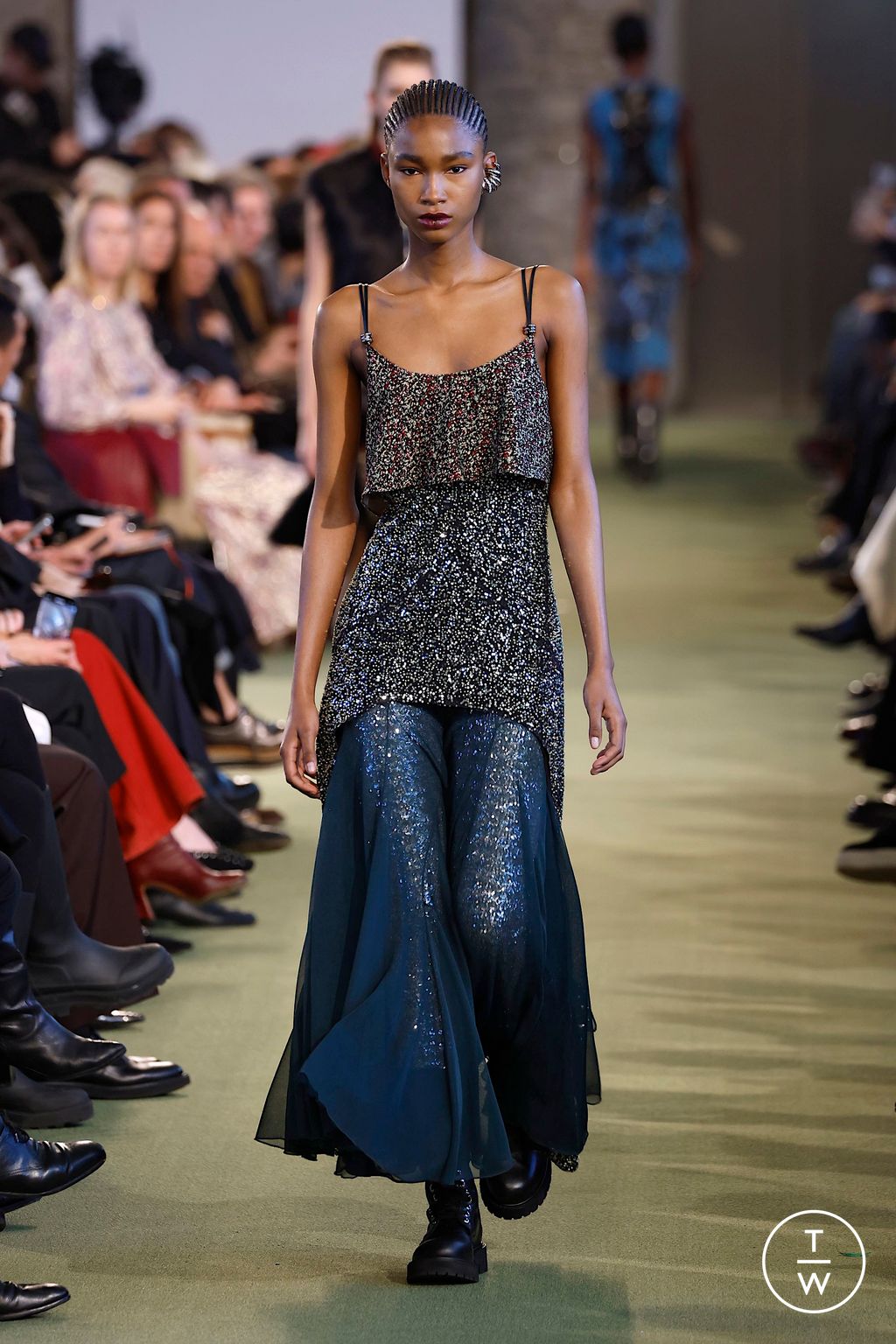 Fashion Week Paris Fall/Winter 2025 look 22 de la collection Rabanne womenswear