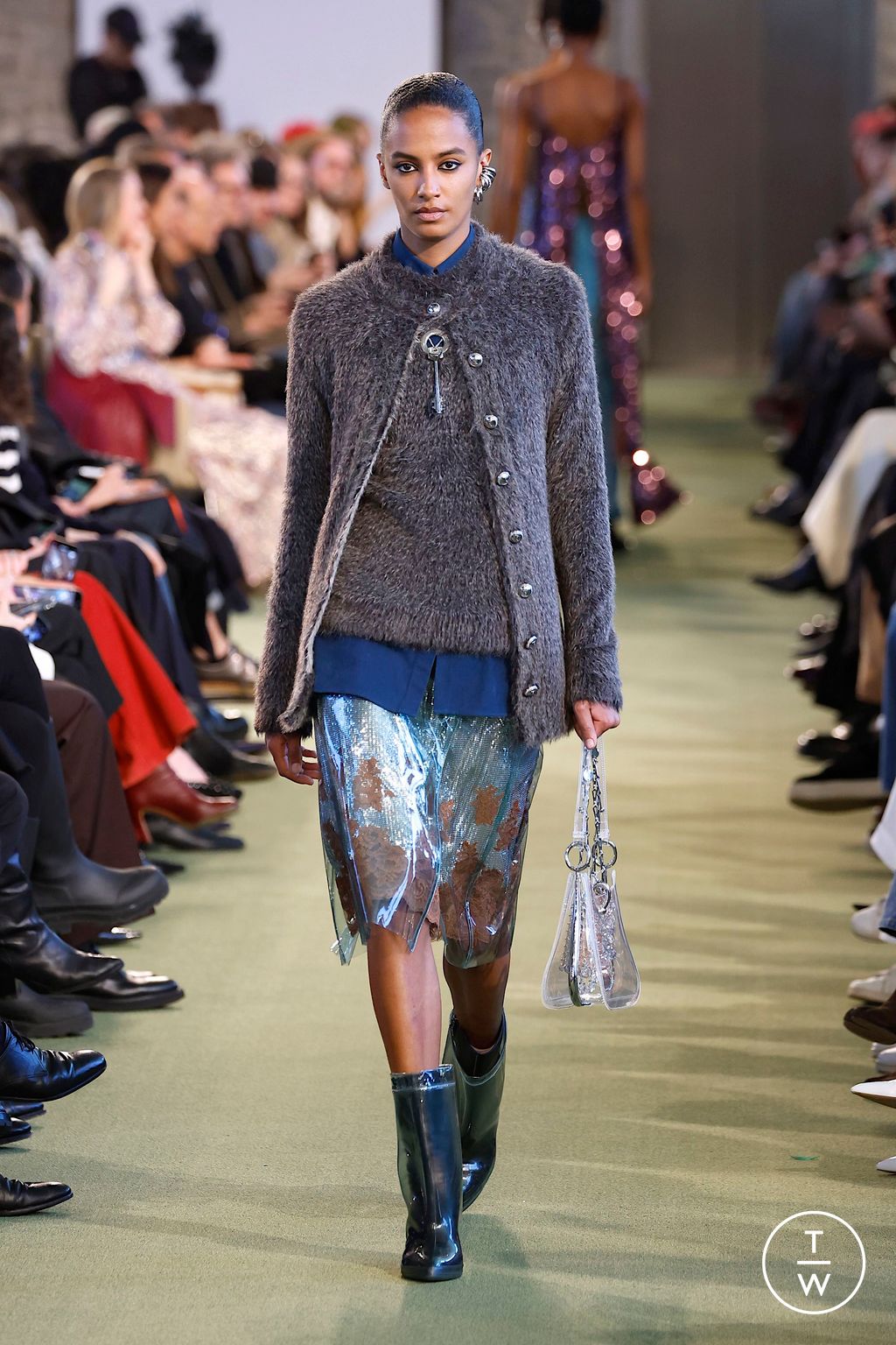 Fashion Week Paris Fall/Winter 2025 look 27 de la collection Rabanne womenswear