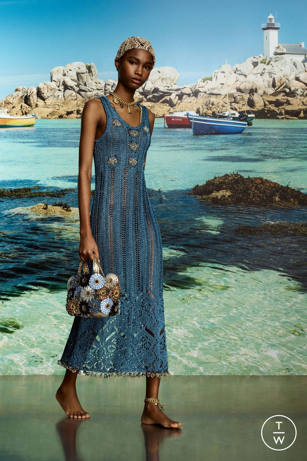 Fashion Week Paris Pre-Fall 2025 look 31 from the Rabanne collection 女装