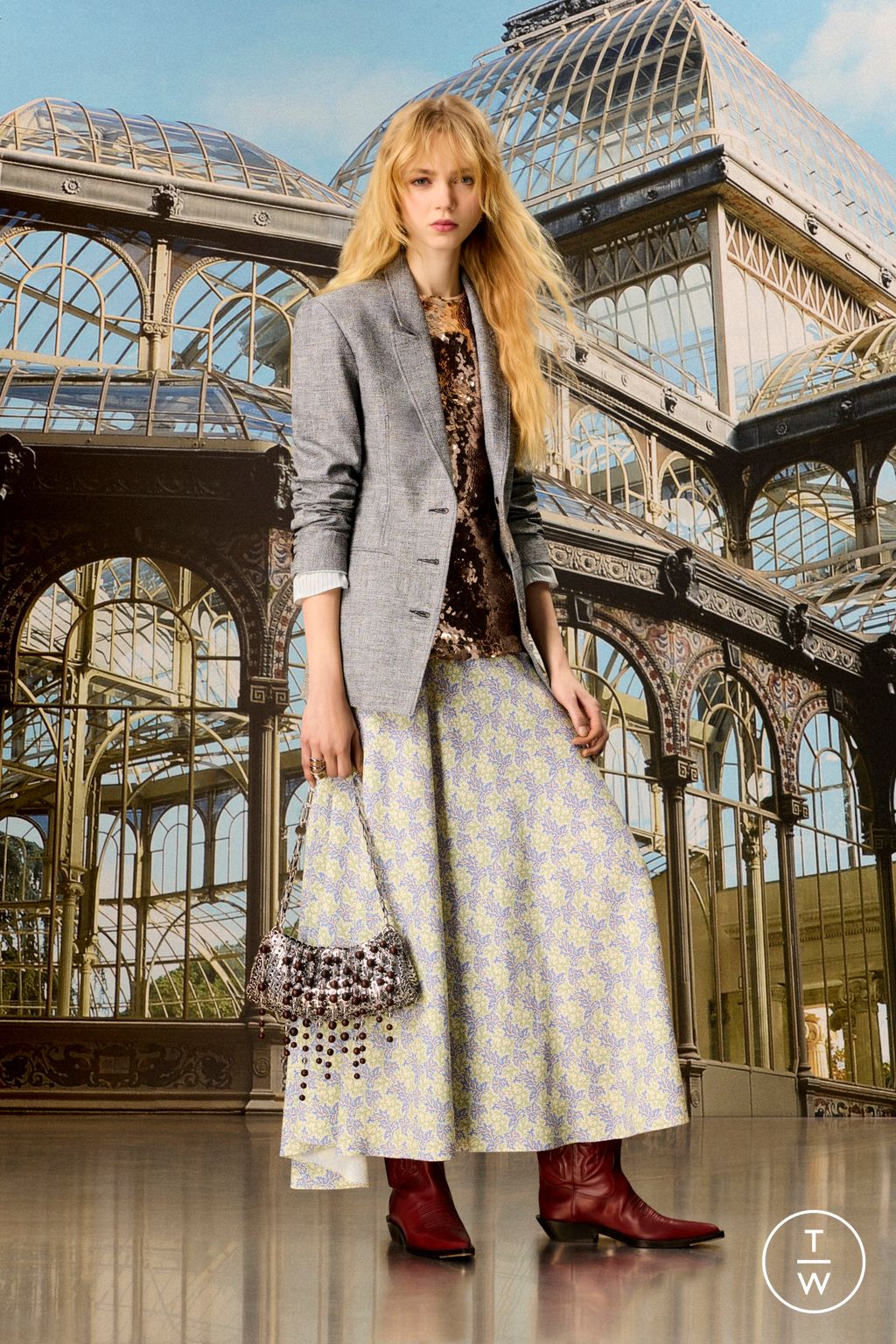 Fashion Week Paris Pre-Fall 2026 look 16 from the Rabanne collection womenswear