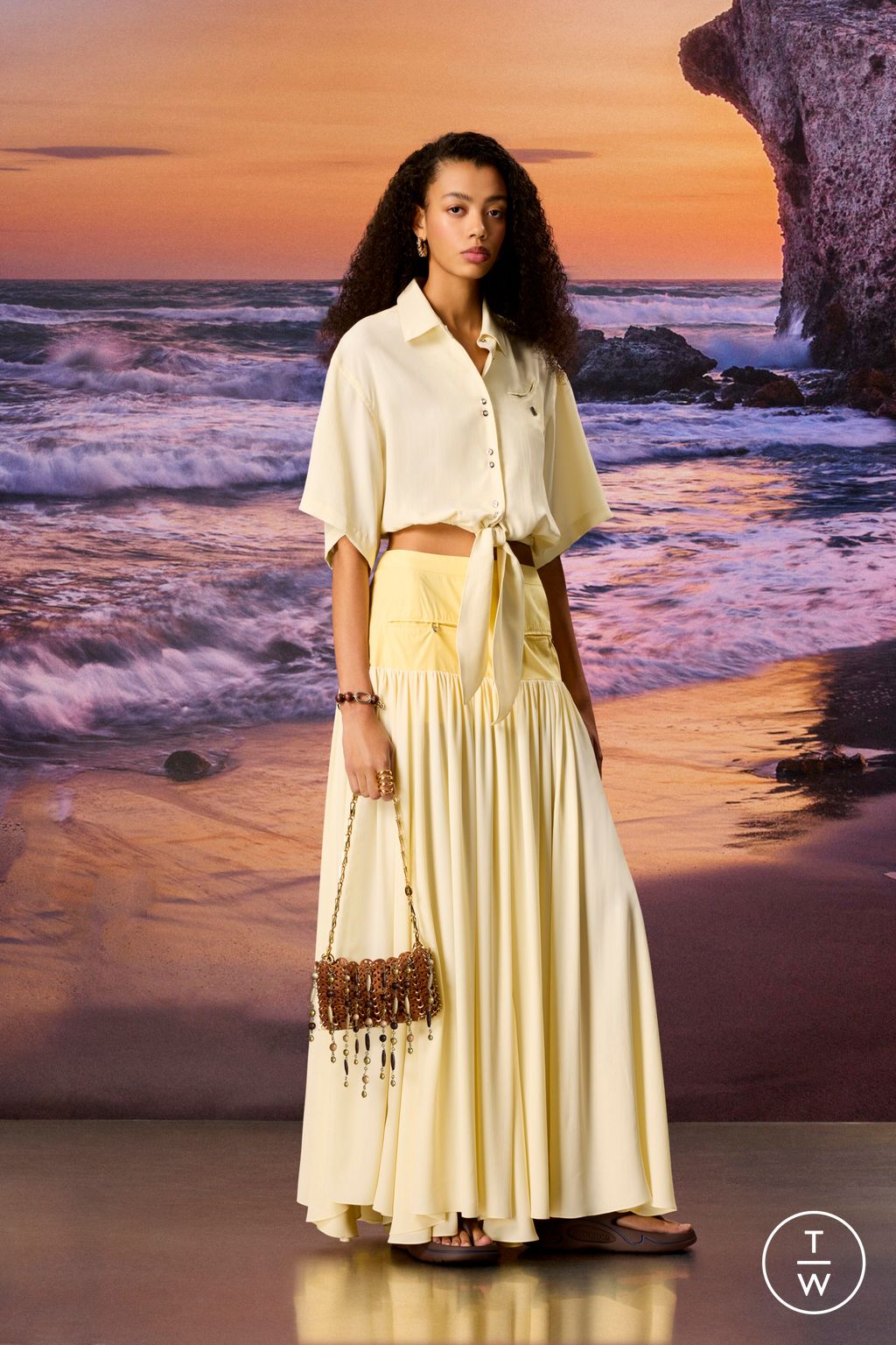 Fashion Week Paris Pre-Fall 2026 look 6 from the Rabanne collection womenswear