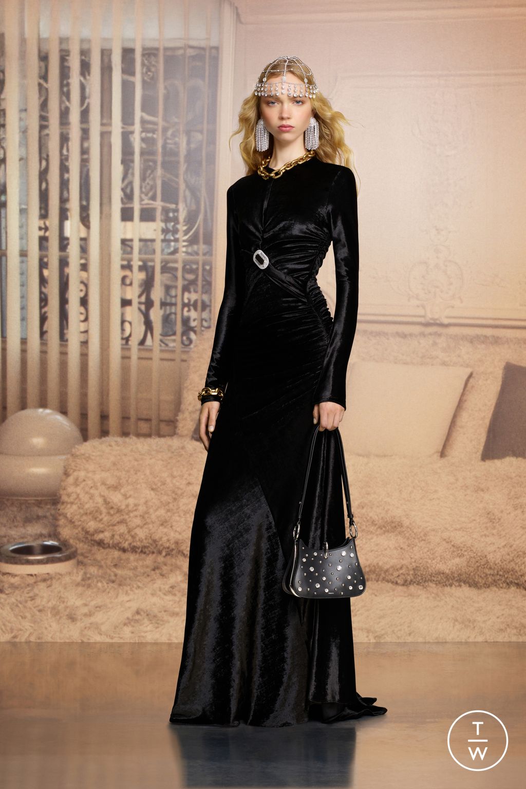 Fashion Week Paris Resort 2026 look 20 from the Rabanne collection womenswear