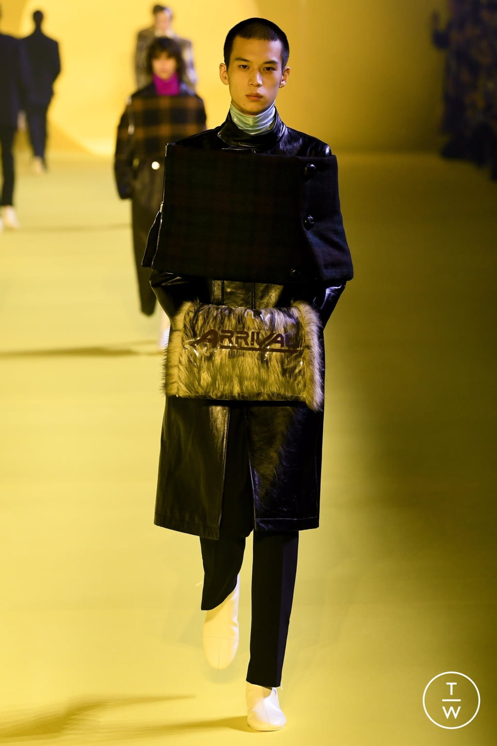 Fashion Week Paris Fall/Winter 2020 look 5 de la collection Raf Simons menswear