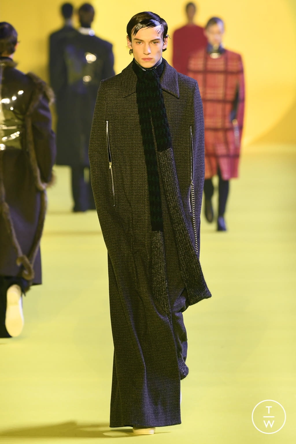 Fashion Week Paris Fall/Winter 2020 look 25 de la collection Raf Simons menswear