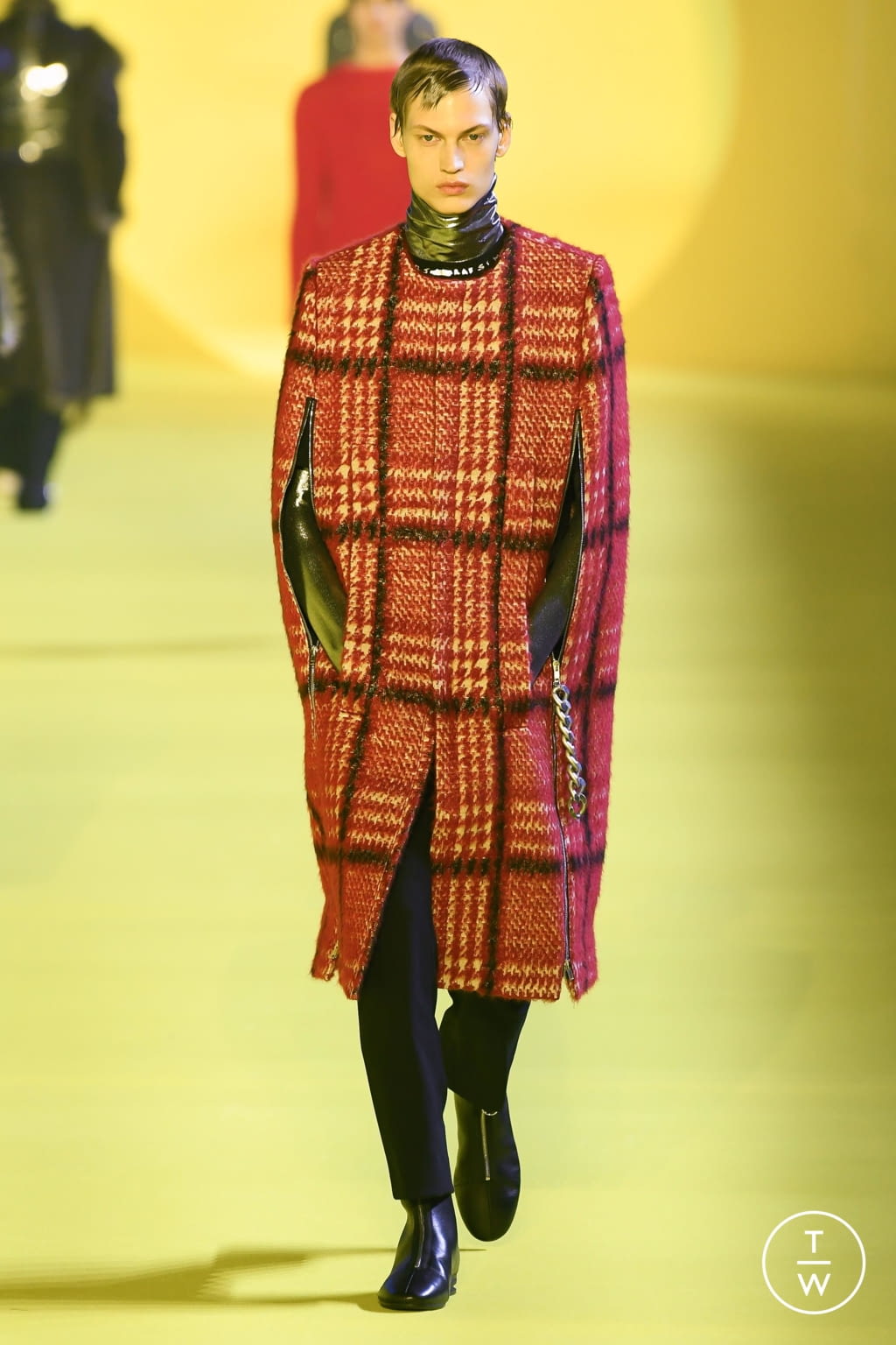 Fashion Week Paris Fall/Winter 2020 look 26 de la collection Raf Simons menswear