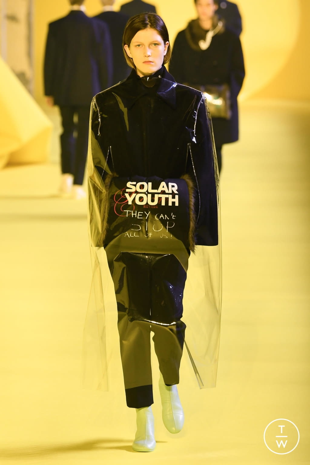 Fashion Week Paris Fall/Winter 2020 look 46 de la collection Raf Simons menswear