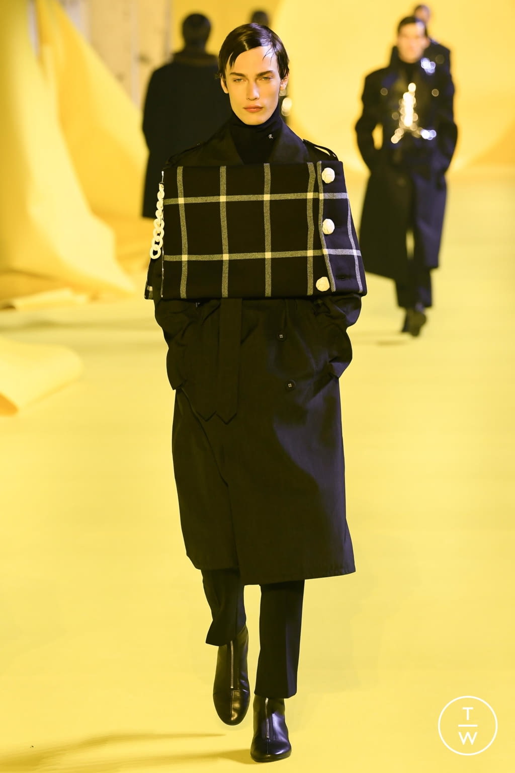 Fashion Week Paris Fall/Winter 2020 look 49 de la collection Raf Simons menswear