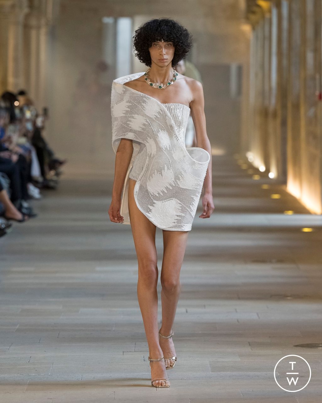 Fashion Week Paris Fall/Winter 2025 look 3 de la collection Rahul Mishra couture