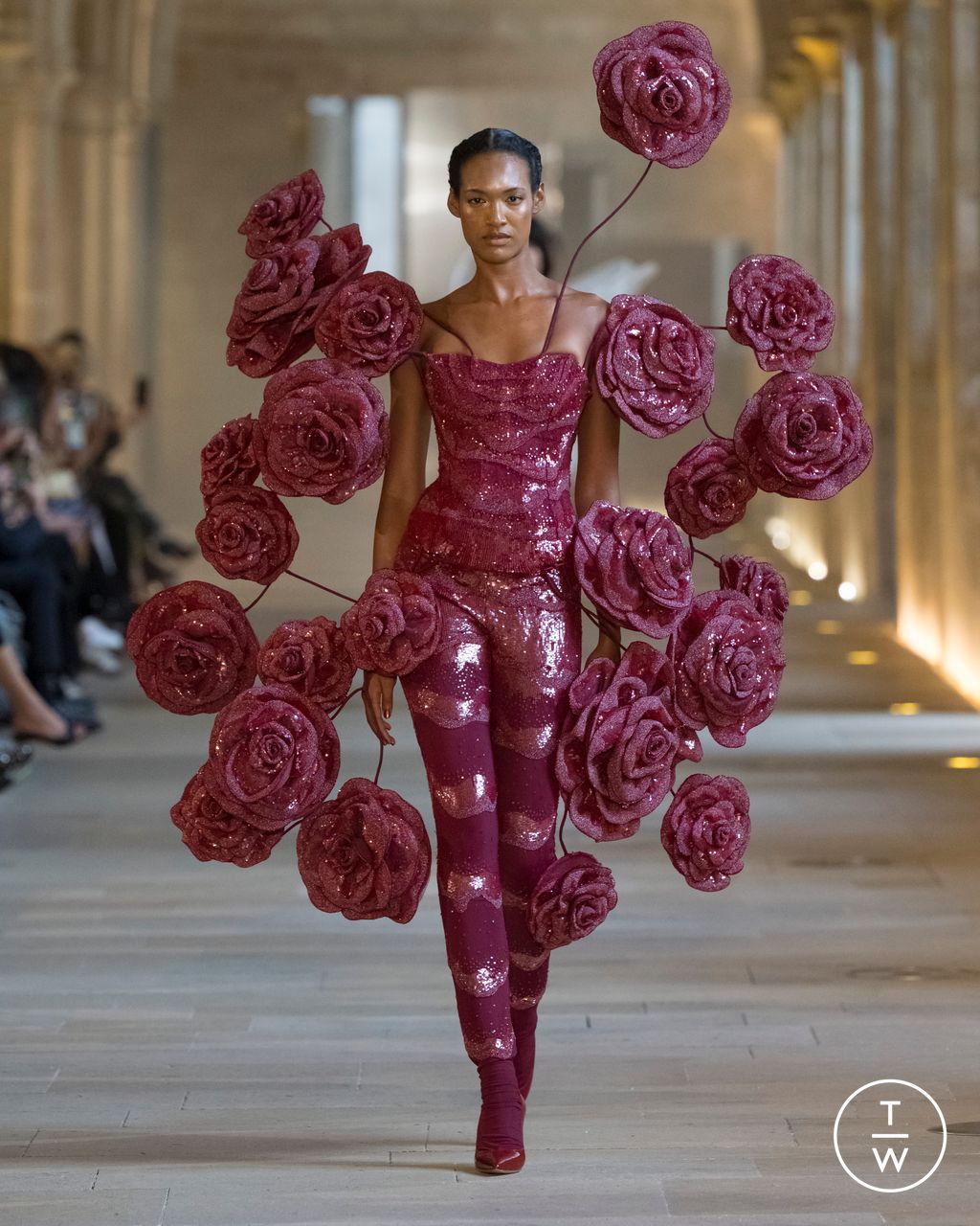 Fashion Week Paris Fall/Winter 2025 look 6 from the Rahul Mishra collection couture