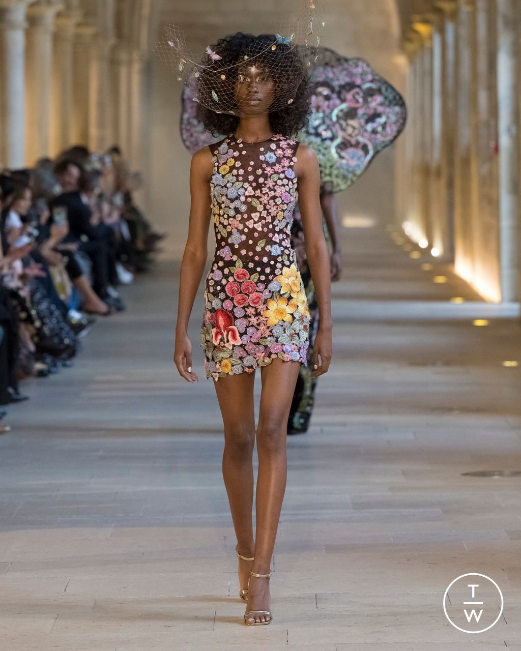 Fashion Week Paris Fall/Winter 2025 look 12 from the Rahul Mishra collection couture