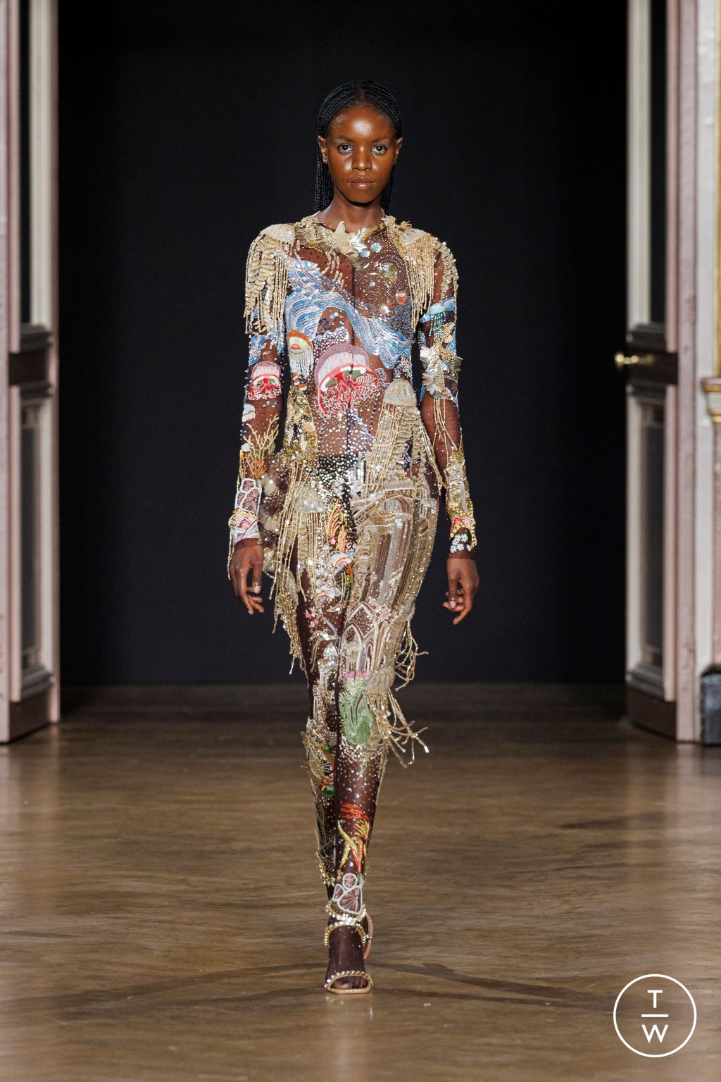 Fashion Week Paris Spring/Summer 2023 look 2 from the Rahul Mishra collection couture