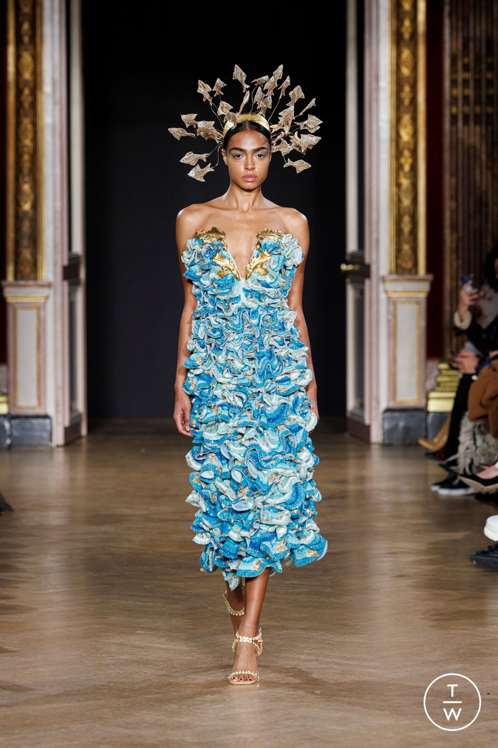 Fashion Week Paris Spring/Summer 2023 look 5 from the Rahul Mishra collection couture