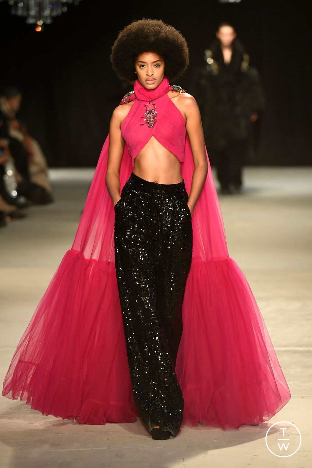 Fashion Week Paris Spring/Summer 2024 look 15 de la collection Rahul Mishra couture