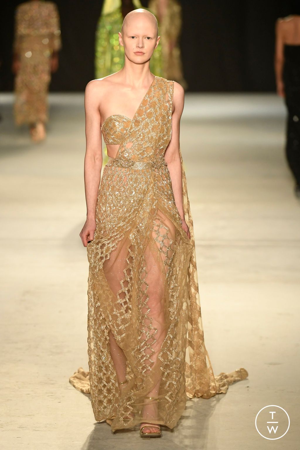 Fashion Week Paris Spring/Summer 2024 look 24 from the Rahul Mishra collection couture