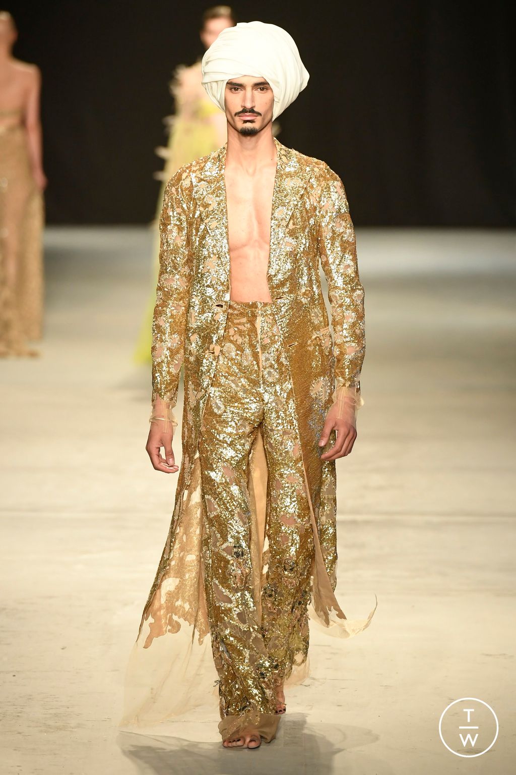 Fashion Week Paris Spring/Summer 2024 look 26 from the Rahul Mishra collection 高级定制