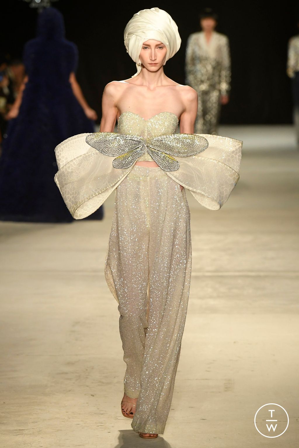 Fashion Week Paris Spring/Summer 2024 look 35 from the Rahul Mishra collection couture