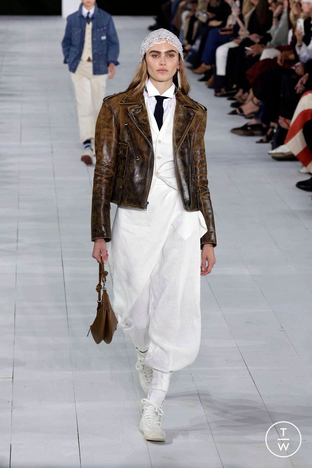 Fashion Week New York Spring/Summer 2025 look 75 from the Ralph Lauren collection womenswear