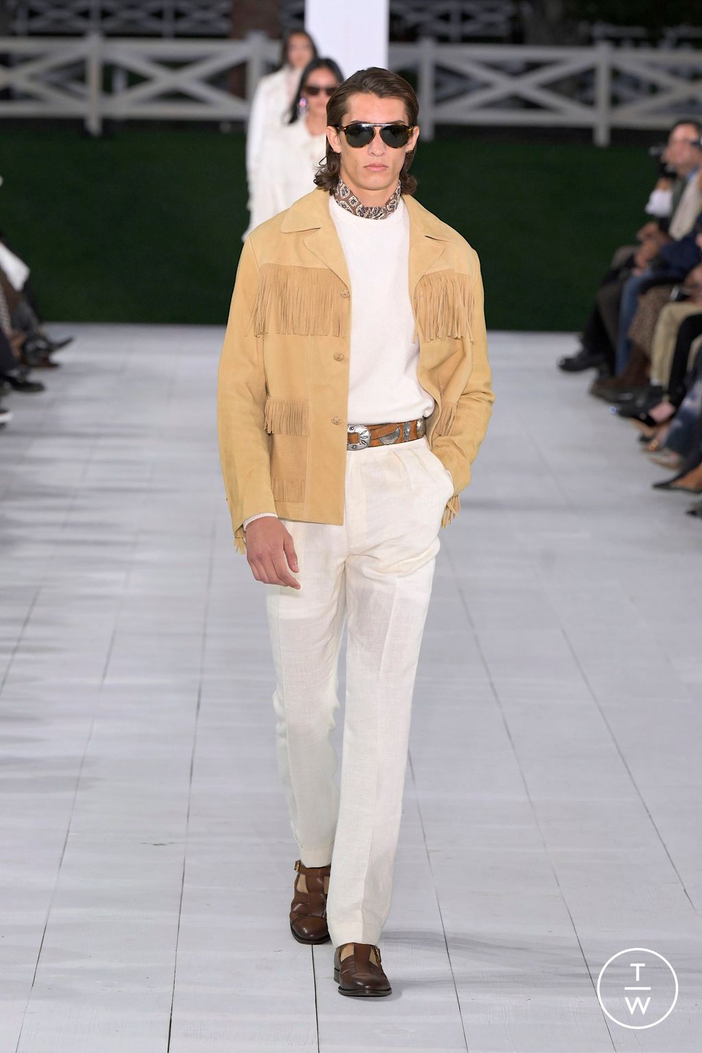 Fashion Week New York Spring/Summer 2025 look 14 from the Ralph Lauren collection womenswear