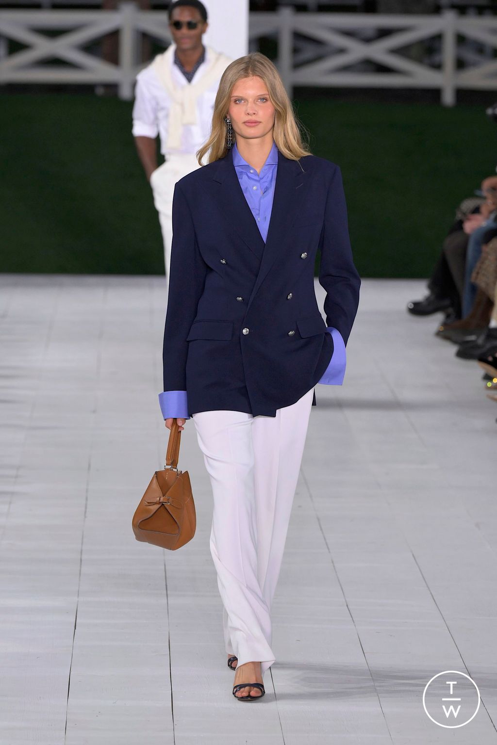 Fashion Week New York Spring/Summer 2025 look 23 from the Ralph Lauren collection womenswear