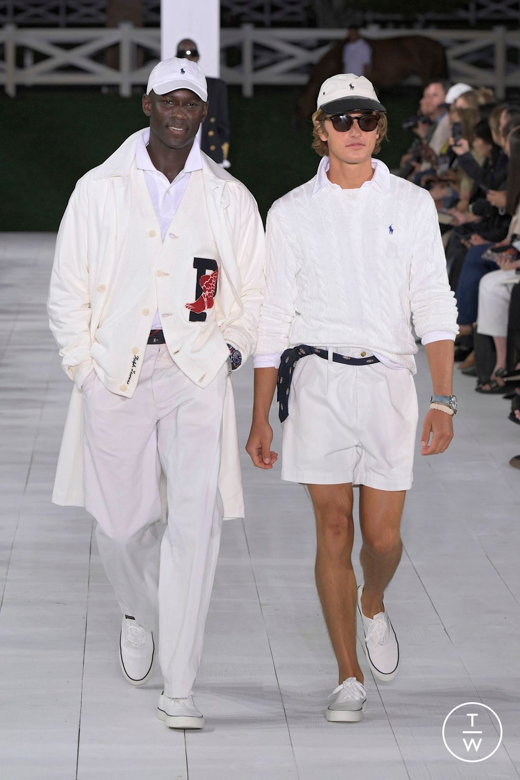 Fashion Week New York Spring-Summer 2025 look 55 from the Ralph Lauren collection womenswear
