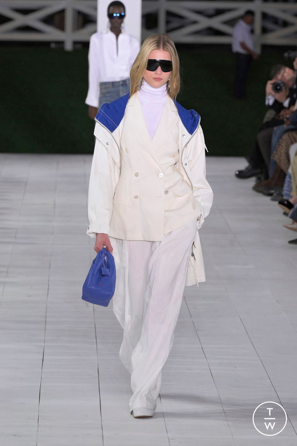 Fashion Week New York Spring/Summer 2025 look 62 from the Ralph Lauren collection womenswear