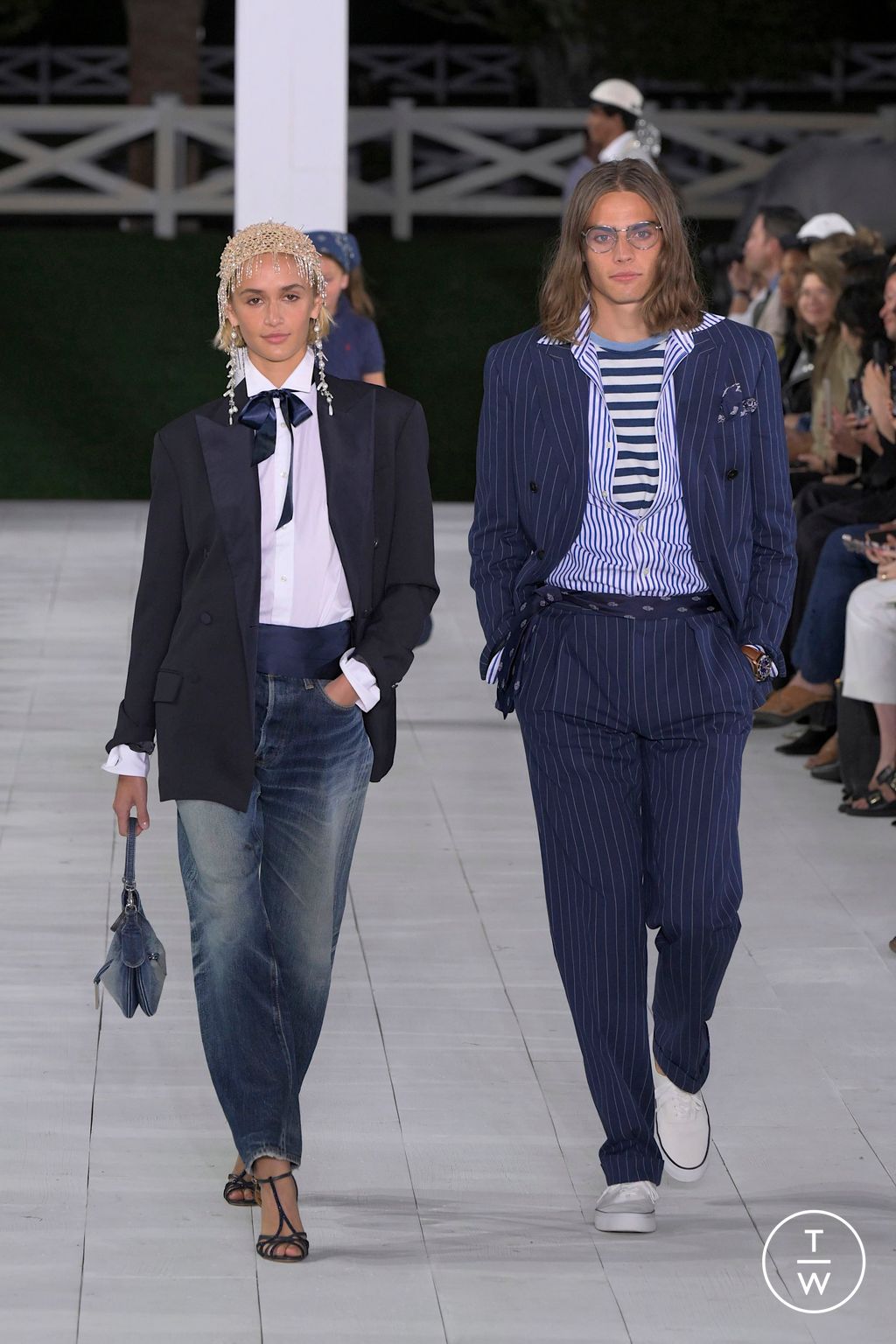 Fashion Week New York Spring-Summer 2025 look 64 from the Ralph Lauren collection womenswear