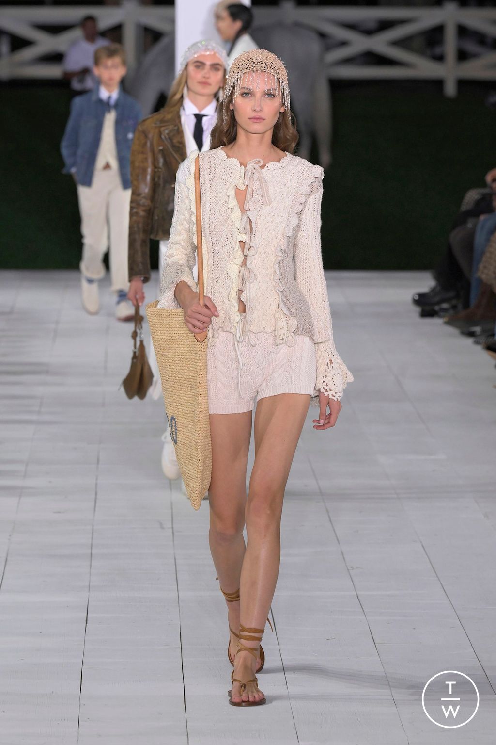 Fashion Week New York Spring-Summer 2025 look 74 from the Ralph Lauren collection womenswear