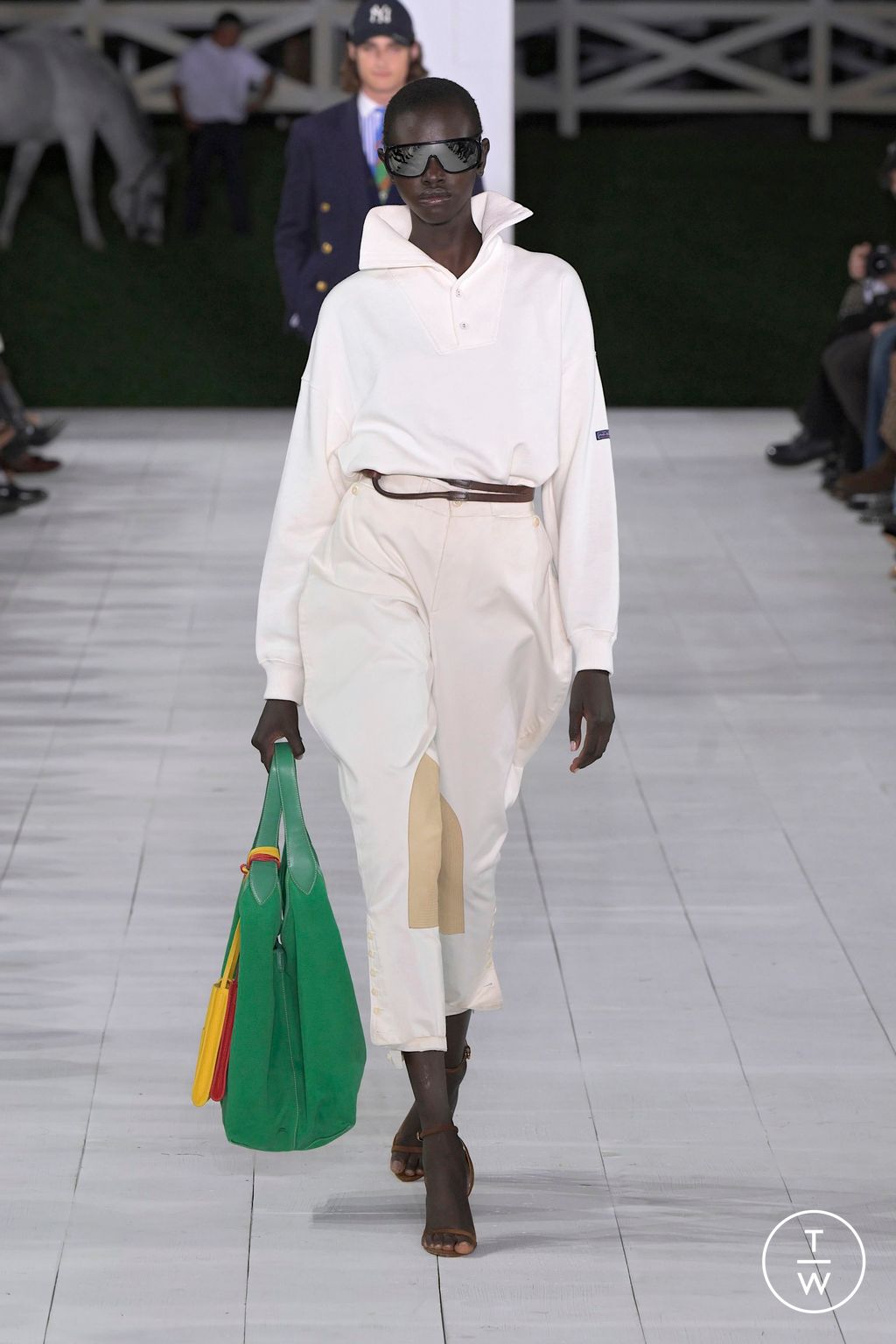Fashion Week New York Spring/Summer 2025 look 84 from the Ralph Lauren collection womenswear