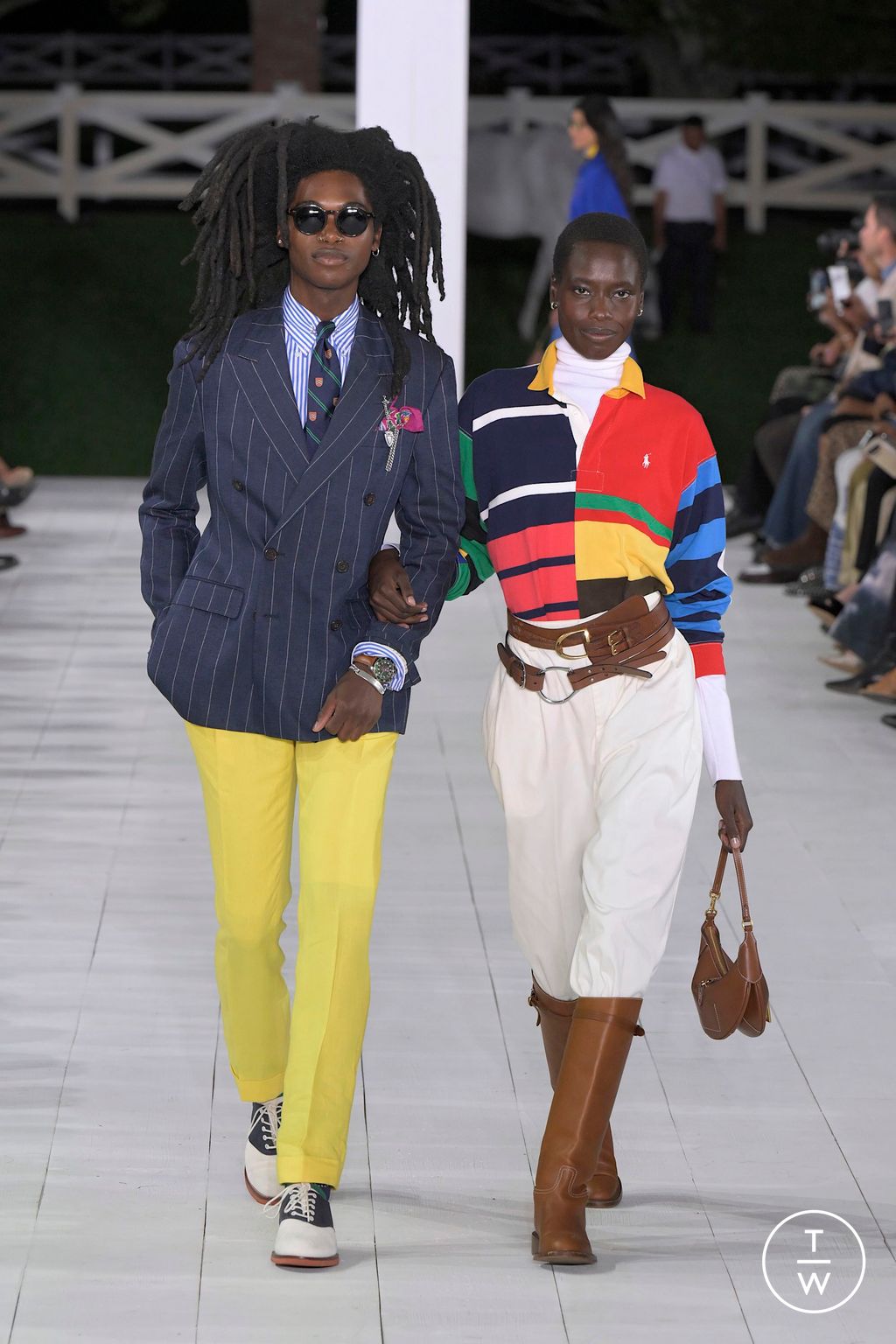 Fashion Week New York Spring-Summer 2025 look 90 from the Ralph Lauren collection womenswear
