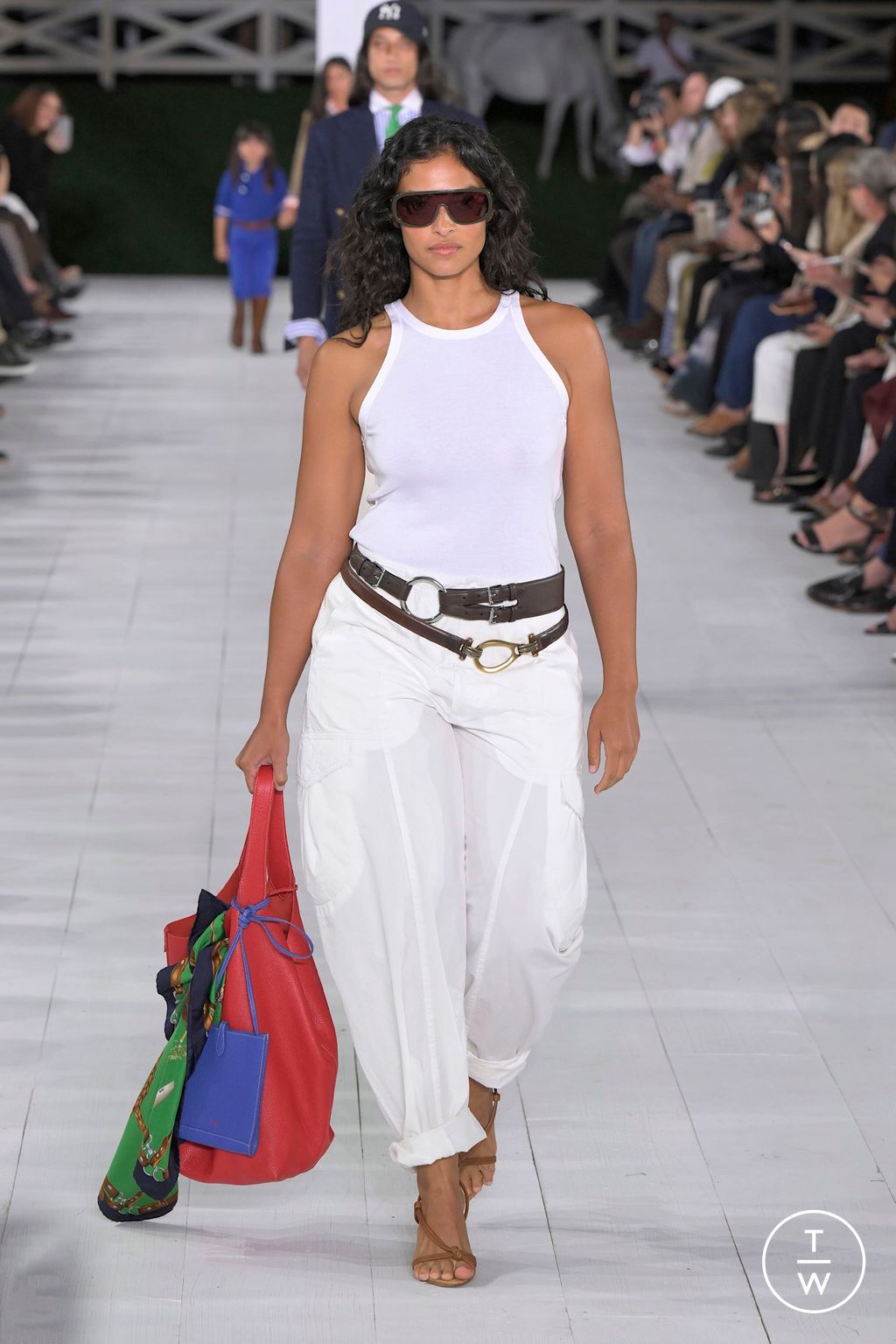 Fashion Week New York Spring/Summer 2025 look 95 from the Ralph Lauren collection womenswear