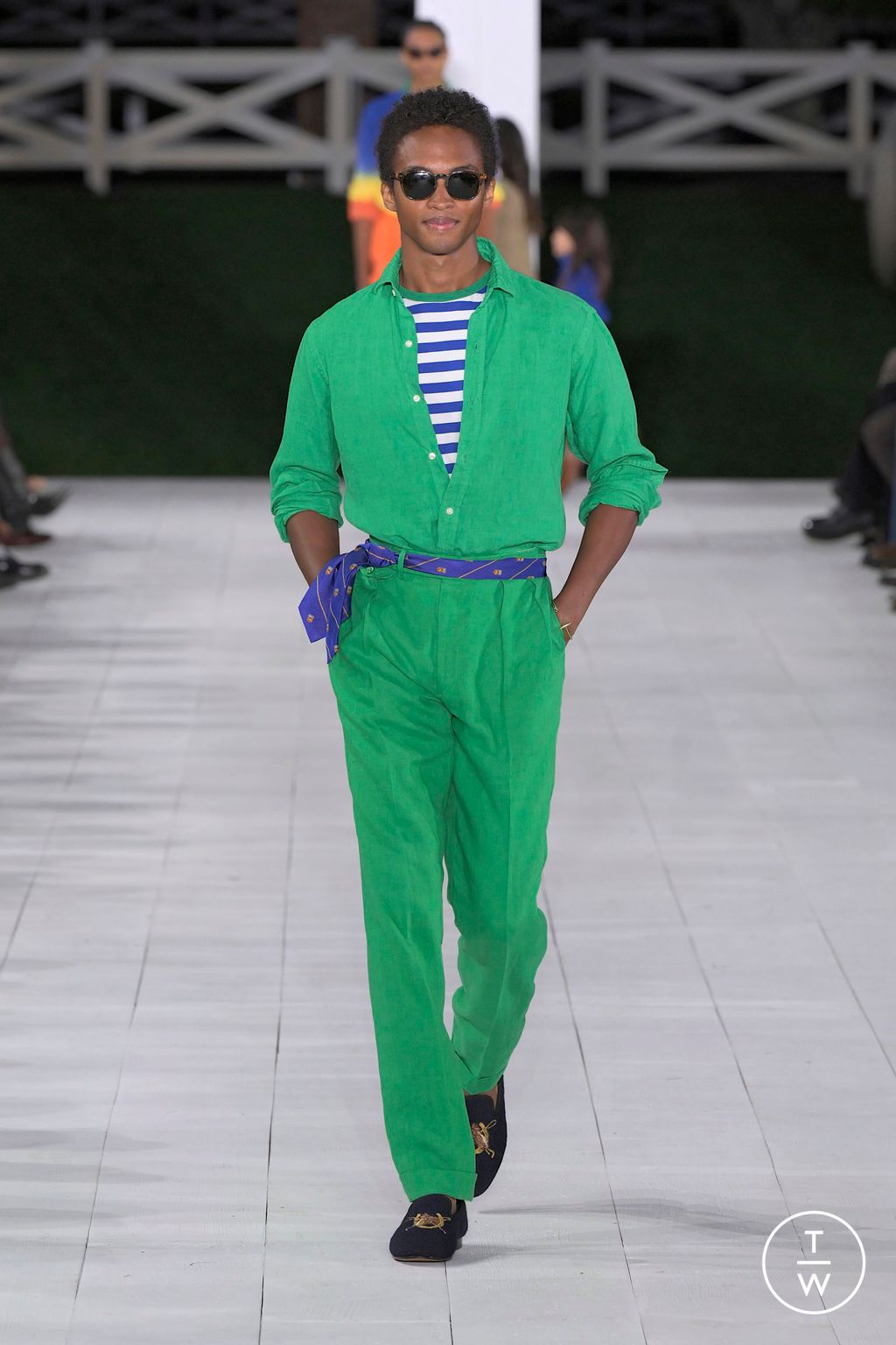 Fashion Week New York Spring/Summer 2025 look 101 from the Ralph Lauren collection womenswear