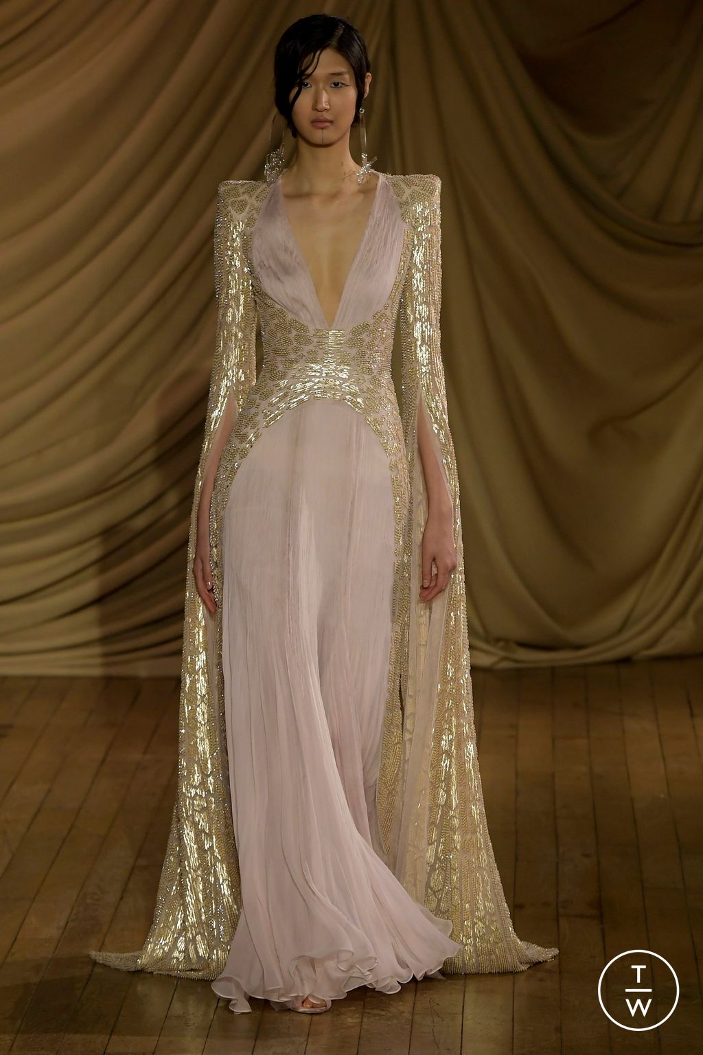 Fashion Week Paris Spring/Summer 2024 look 24 from the Rami Al Ali collection couture