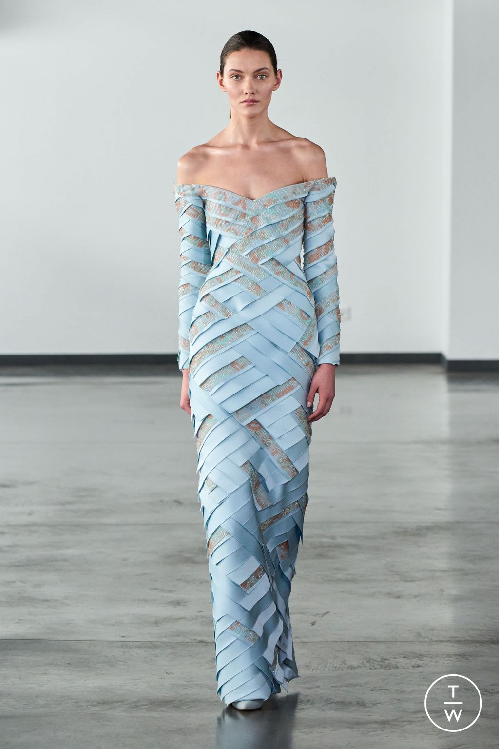 Fashion Week Paris Spring/Summer 2026 look 13 from the Rami Al Ali collection 高级定制