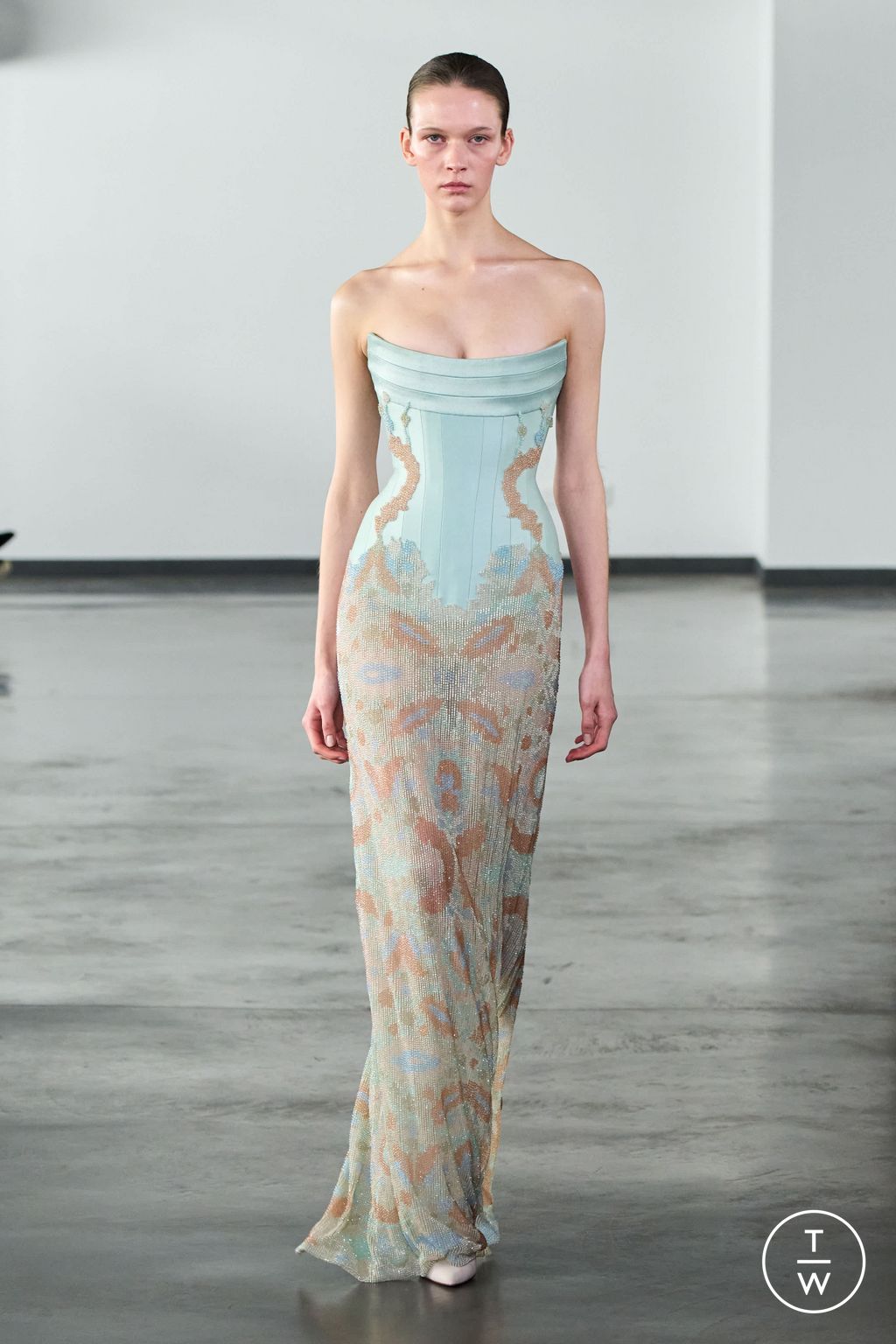 Fashion Week Paris Spring/Summer 2026 look 14 from the Rami Al Ali collection couture