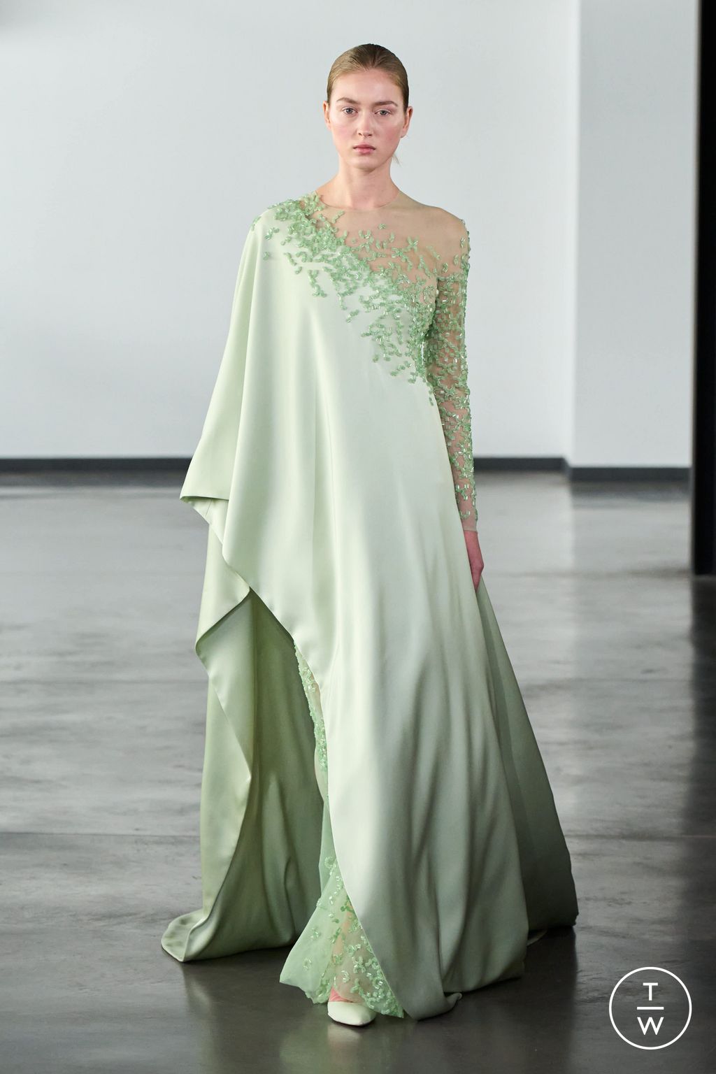 Fashion Week Paris Spring/Summer 2026 look 17 from the Rami Al Ali collection couture