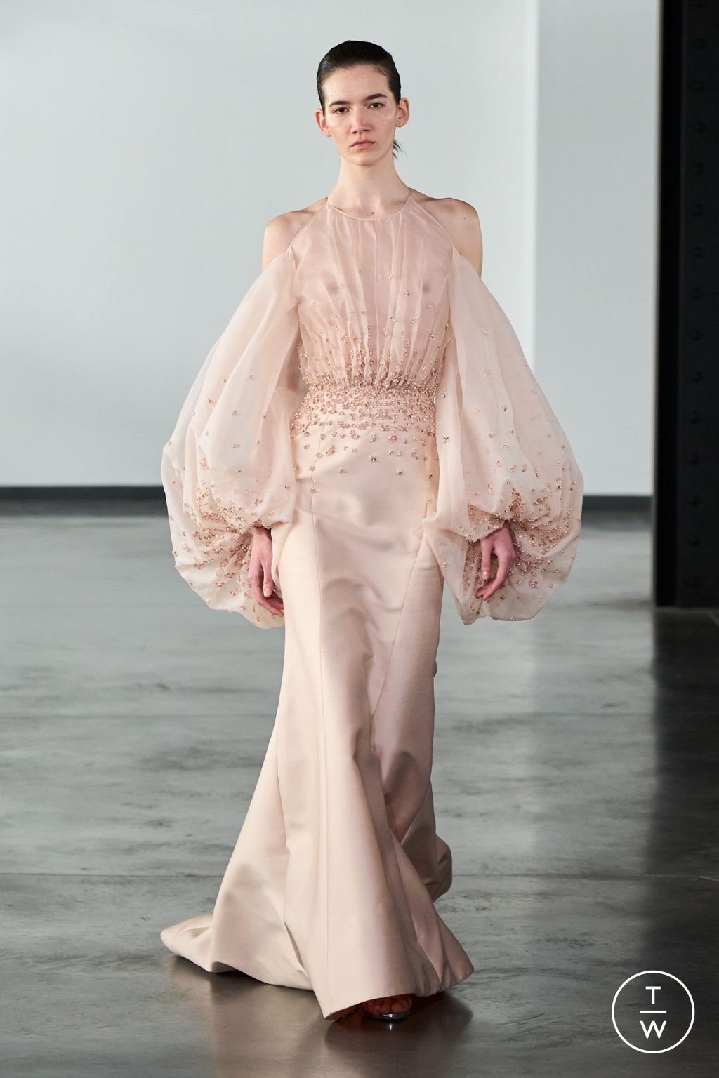 Fashion Week Paris Spring/Summer 2026 look 22 from the Rami Al Ali collection couture