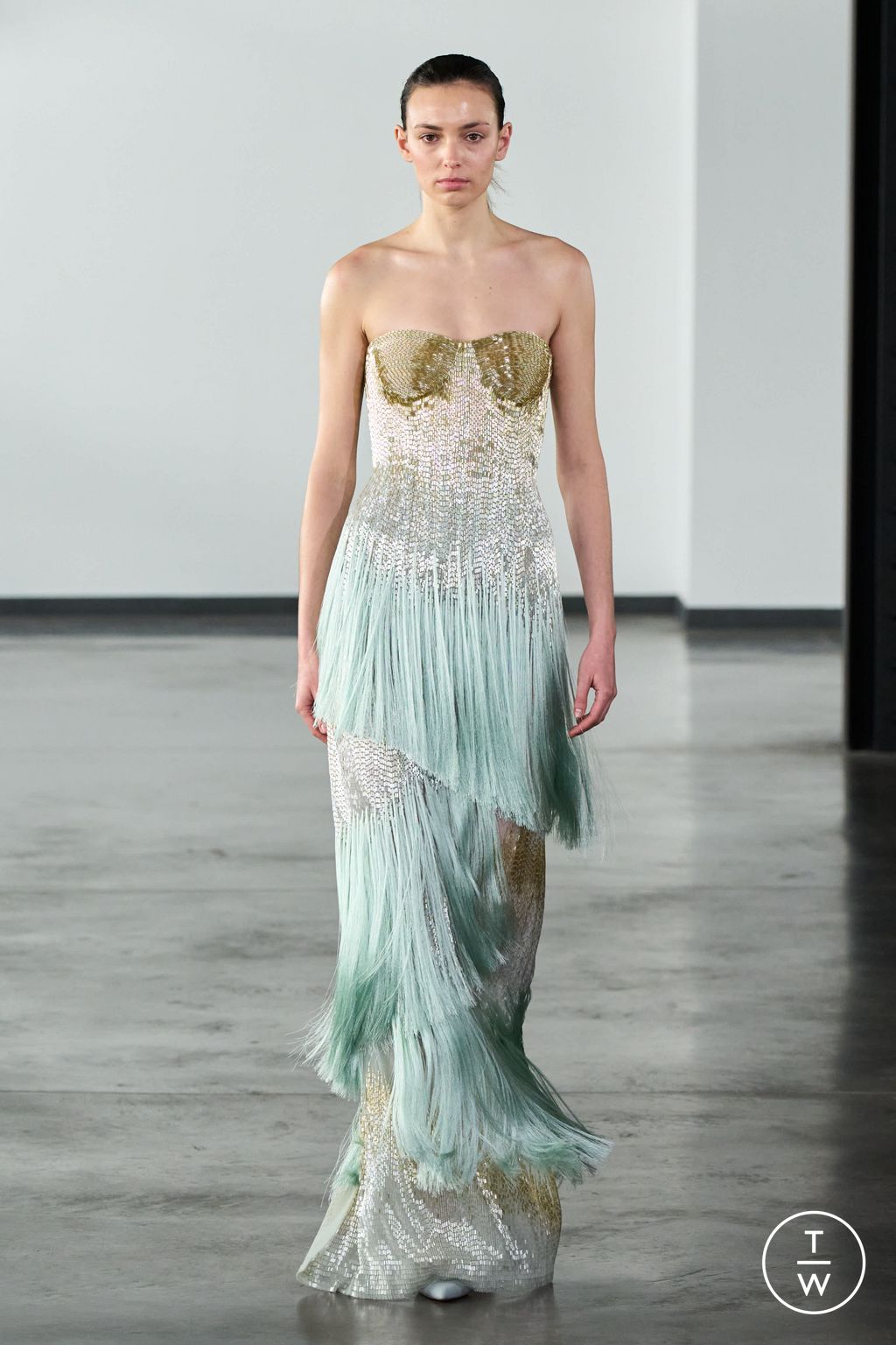 Fashion Week Paris Spring/Summer 2026 look 27 from the Rami Al Ali collection couture