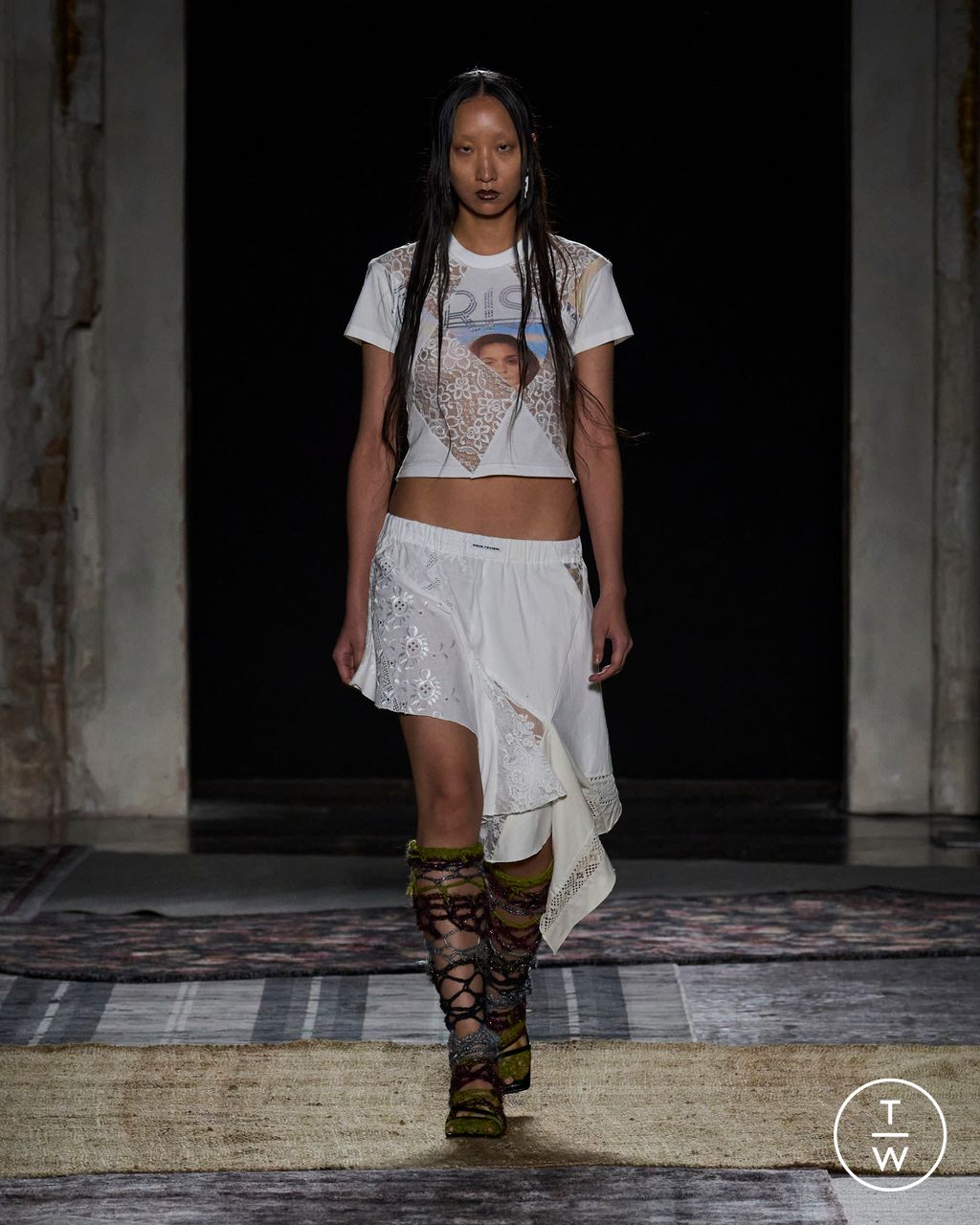 Fashion Week Milan Spring/Summer 2024 look 6 from the RAVE REVIEW collection 女装