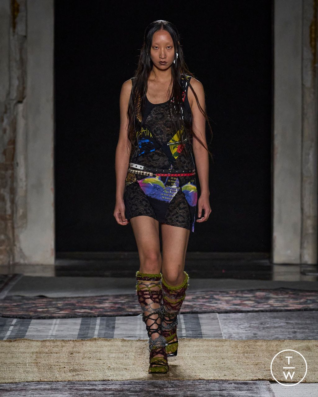 Fashion Week Milan Spring/Summer 2024 look 26 from the RAVE REVIEW collection womenswear