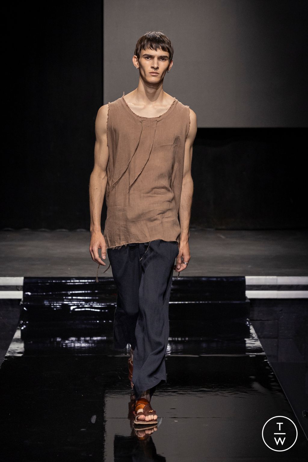 Fashion Week Paris Spring-Summer 2025 look 54 from the Saudi 100 collection menswear