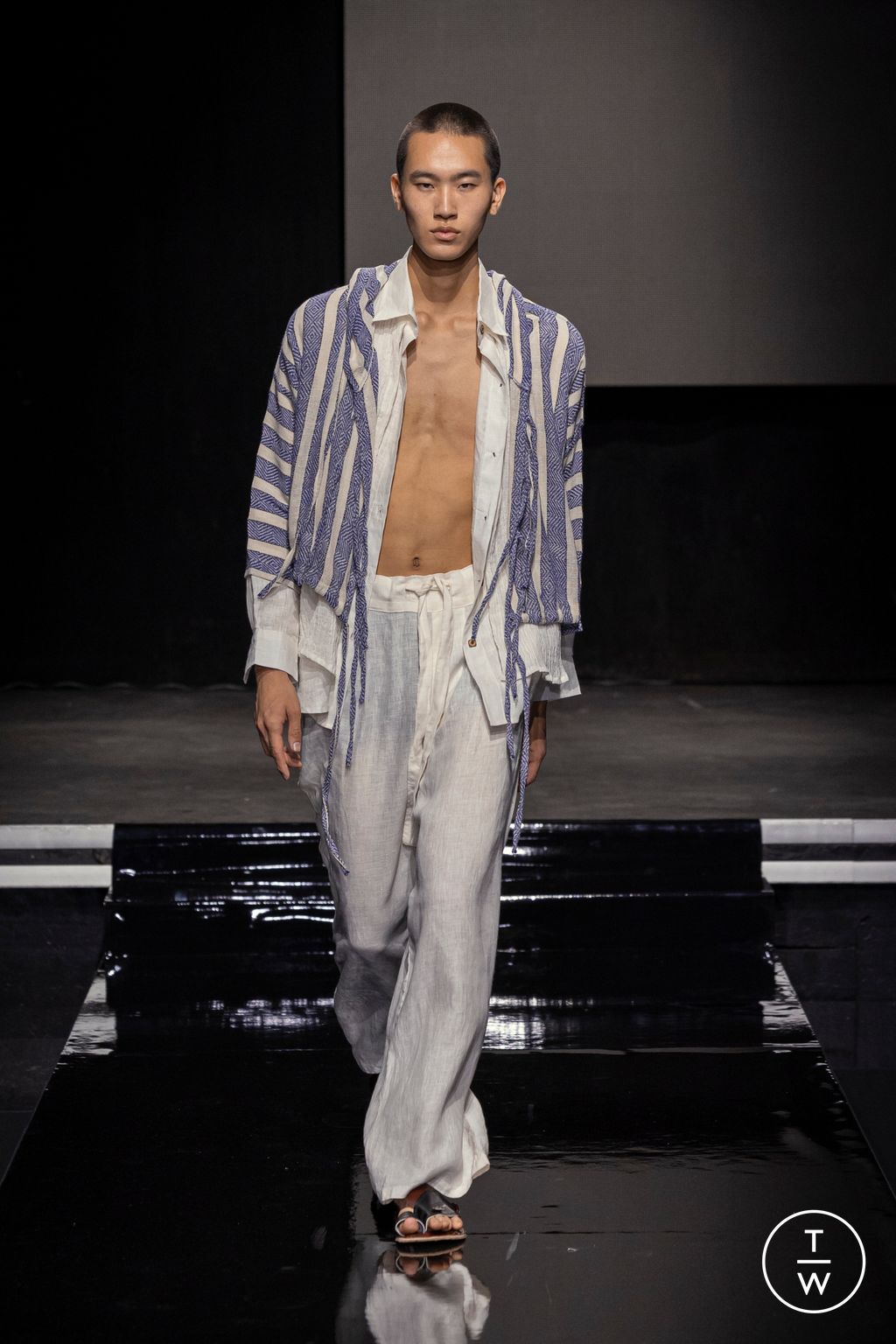 Fashion Week Paris Spring-Summer 2025 look 3 from the RBA New York - Saudi 100 collection menswear