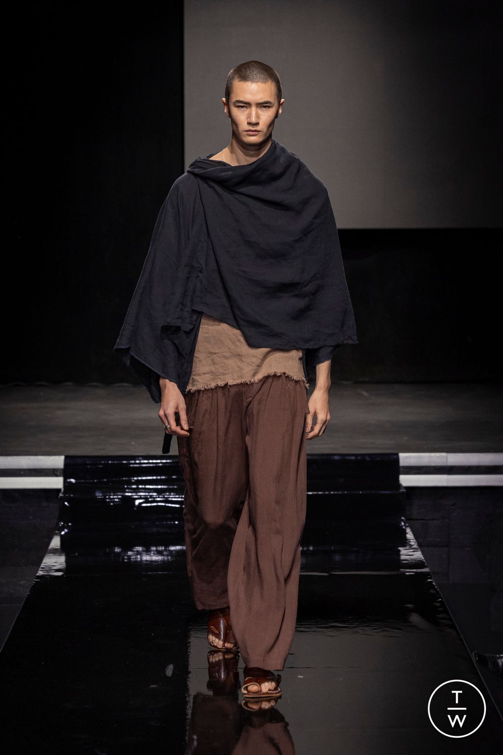 Fashion Week Paris Spring-Summer 2025 look 58 from the Saudi 100 collection menswear