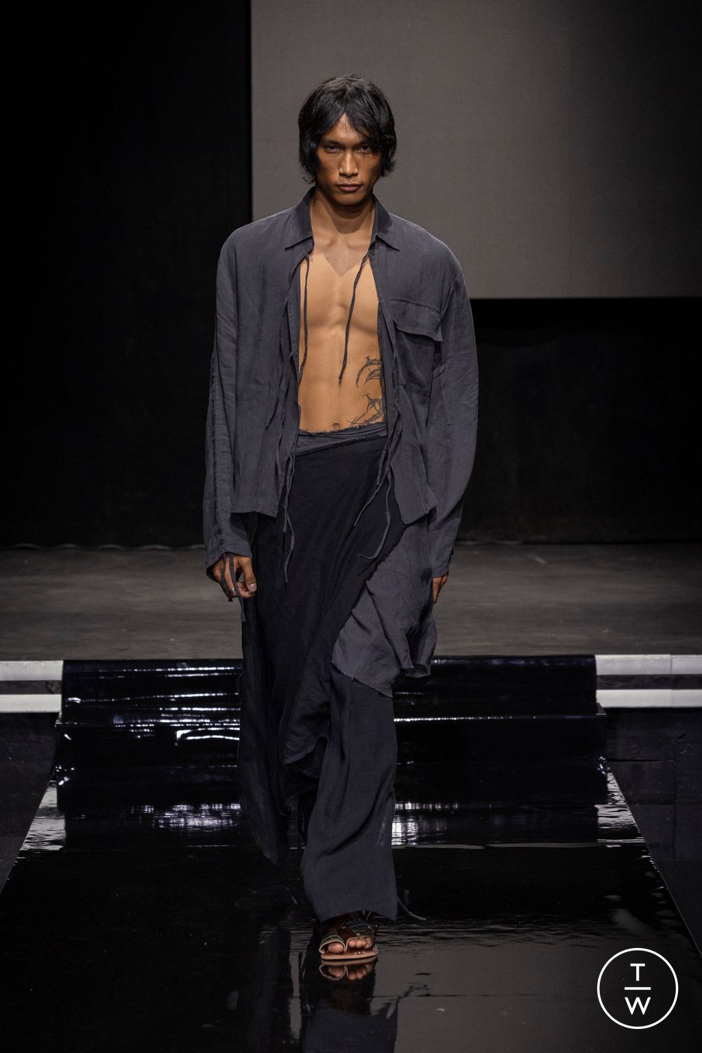 Fashion Week Paris Spring-Summer 2025 look 6 from the RBA New York - Saudi 100 collection menswear