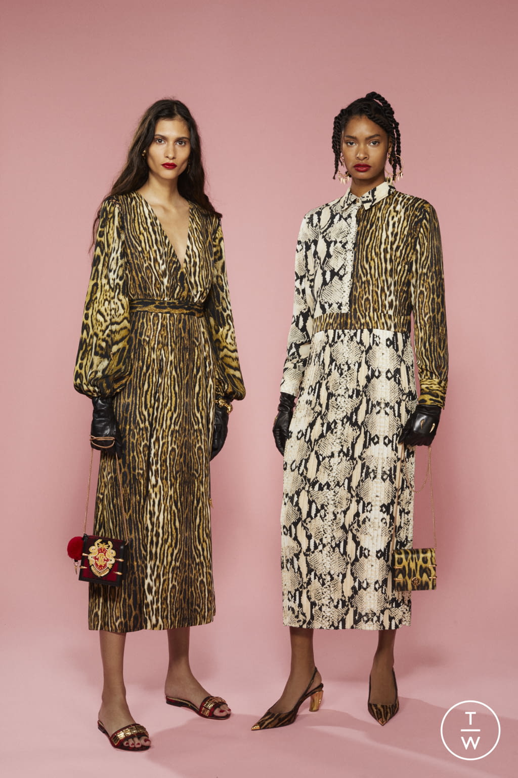 Fashion Week Milan Pre-Fall 2022 look 3 from the Roberto Cavalli collection womenswear
