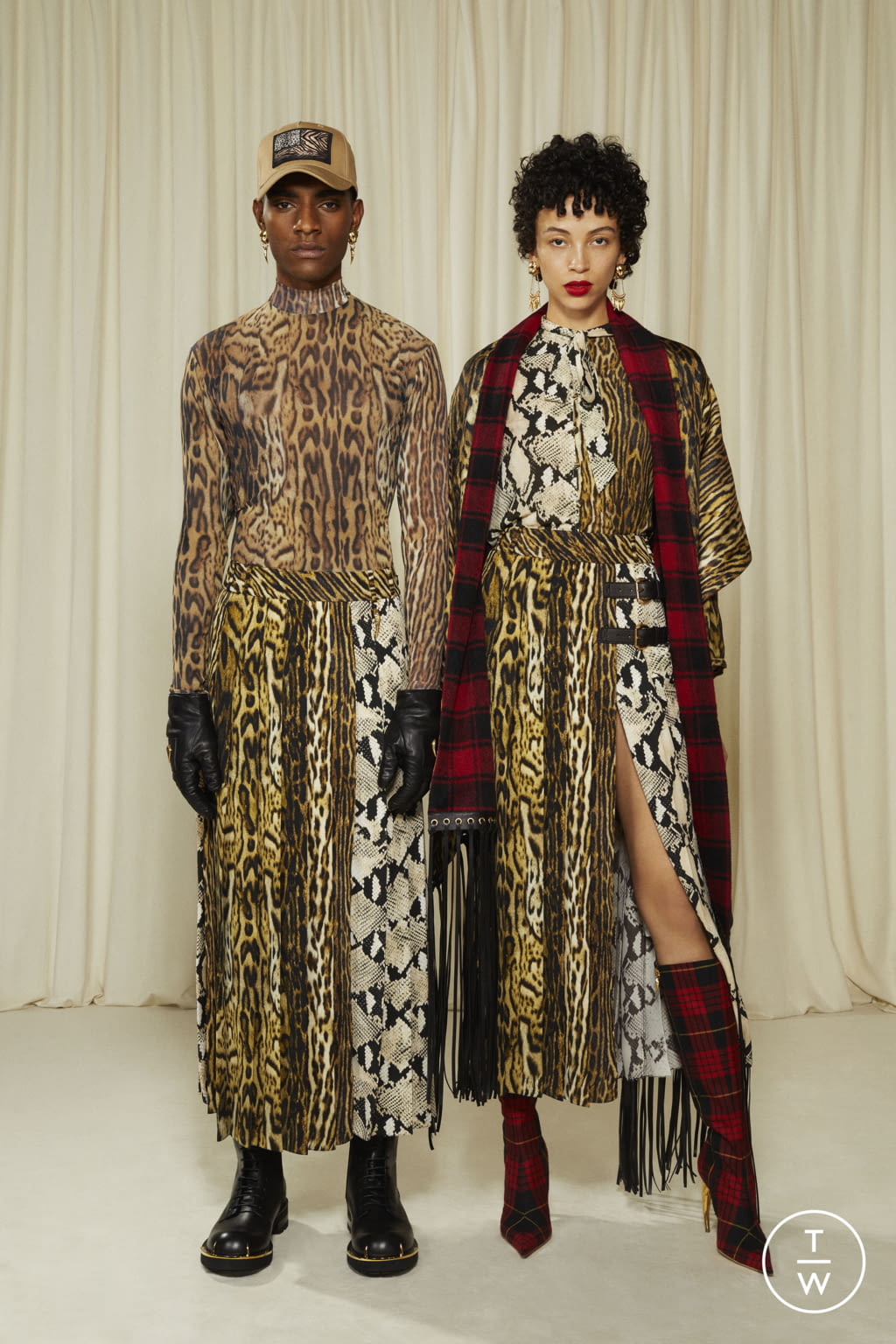 Fashion Week Milan Pre-Fall 2022 look 12 from the Roberto Cavalli collection womenswear