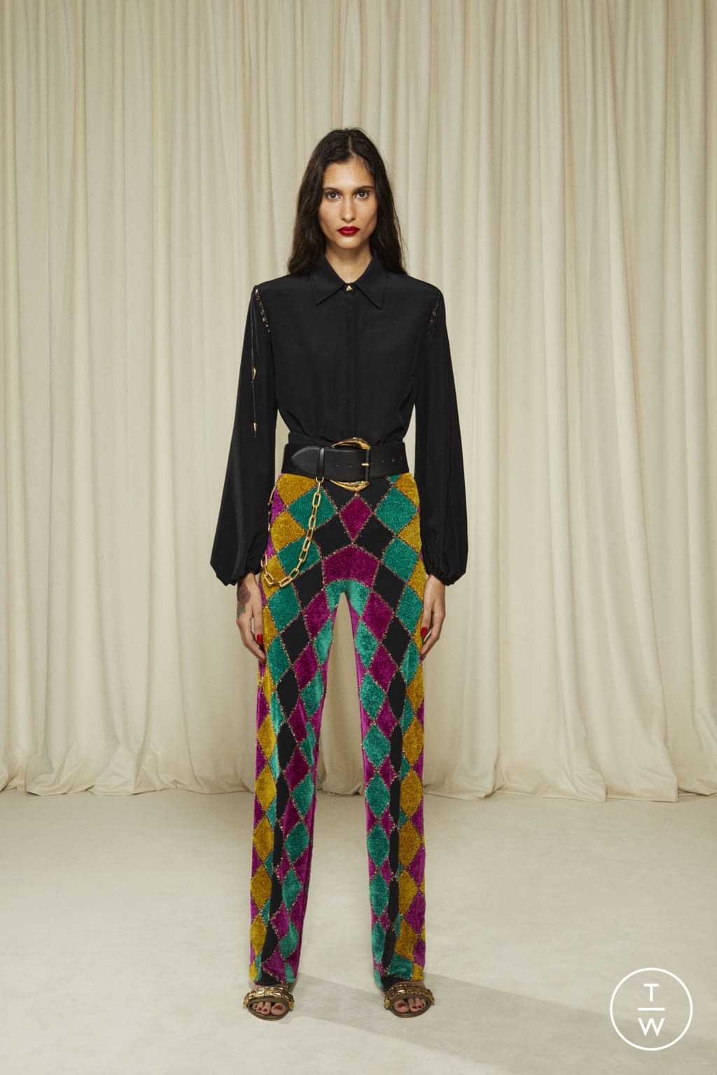 Fashion Week Milan Pre-Fall 2022 look 50 de la collection Roberto Cavalli womenswear