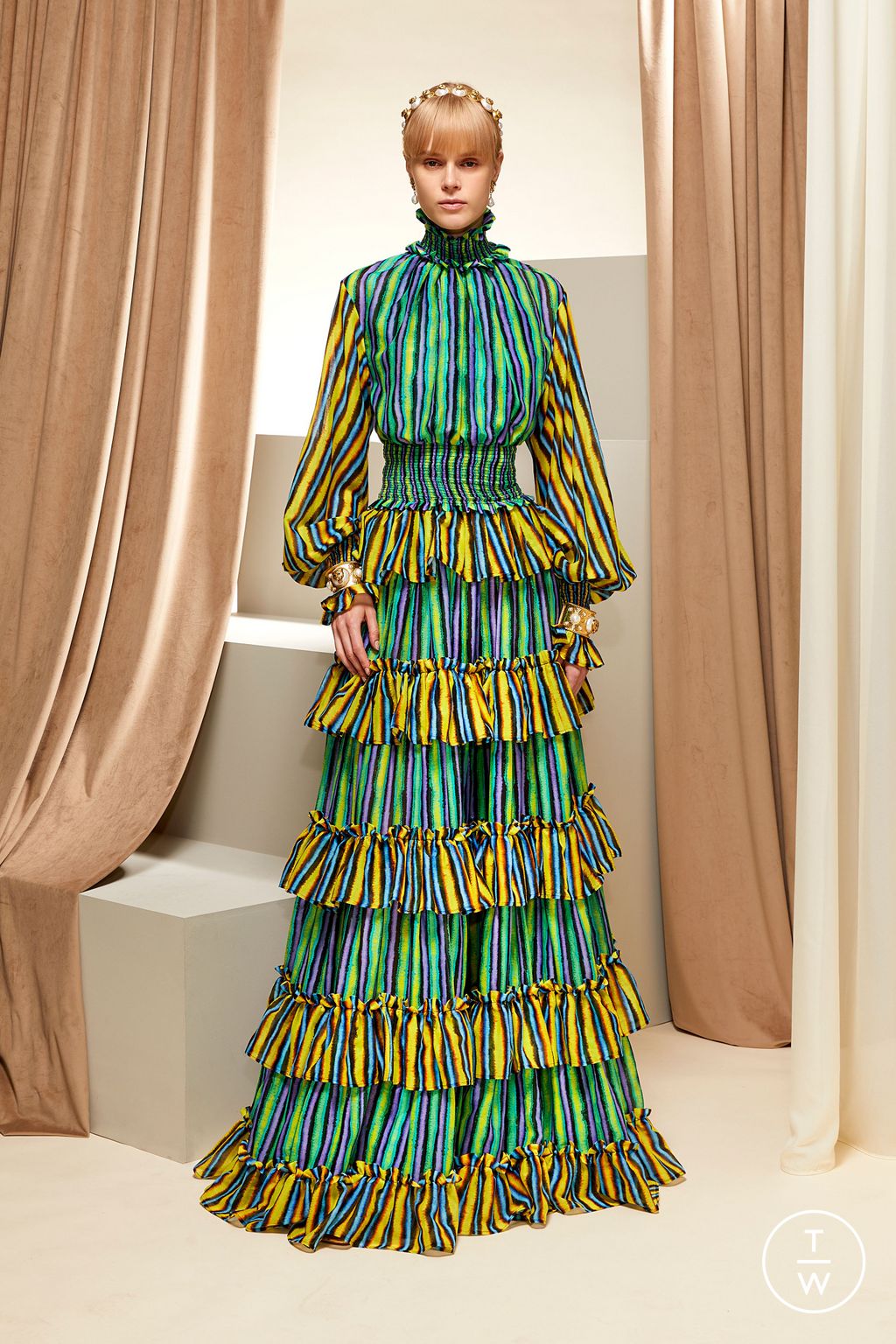 Fashion Week Milan Resort 2023 look 69 from the Roberto Cavalli collection 女装