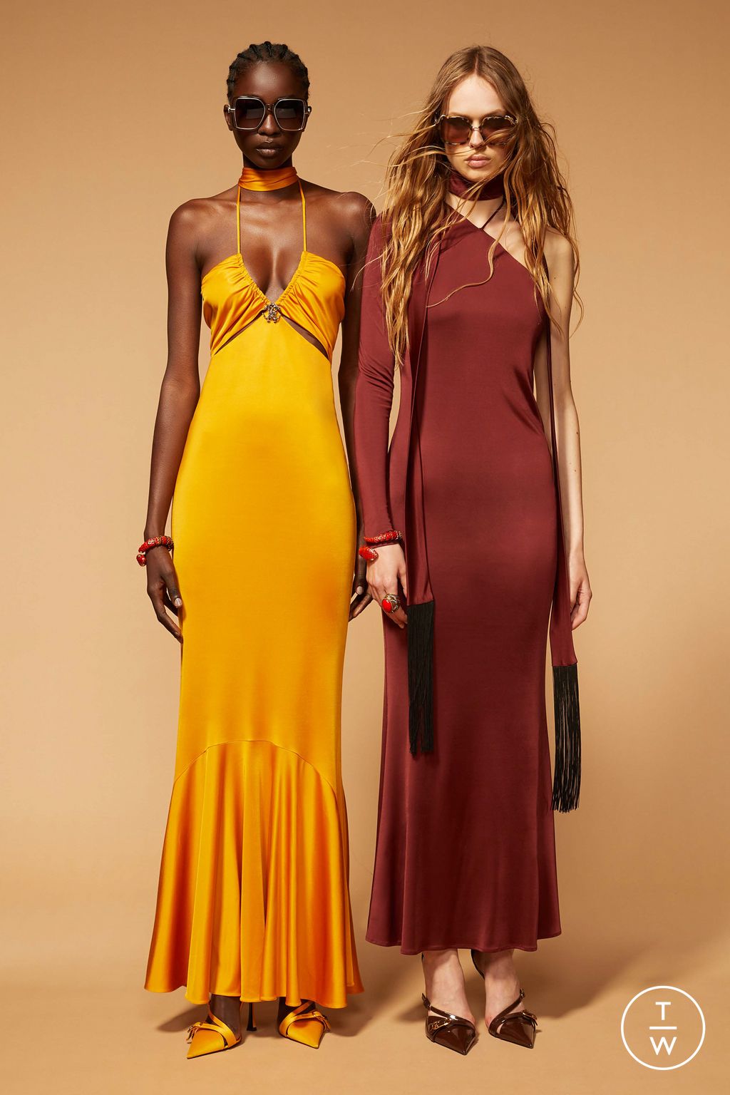Fashion Week Milan Resort 2024 look 55 from the Roberto Cavalli collection womenswear