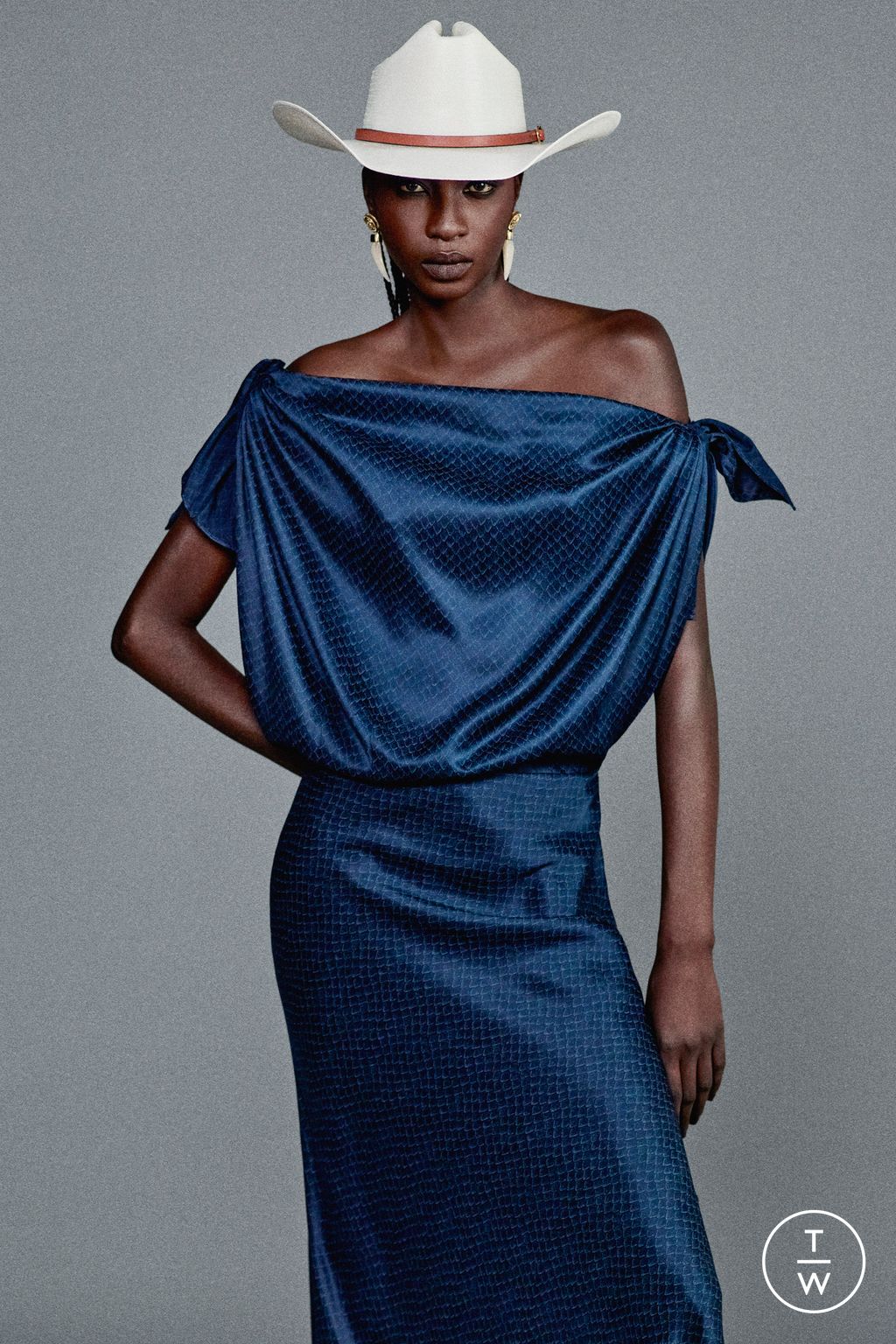 Fashion Week Milan Resort 2025 look 34 from the Roberto Cavalli collection womenswear